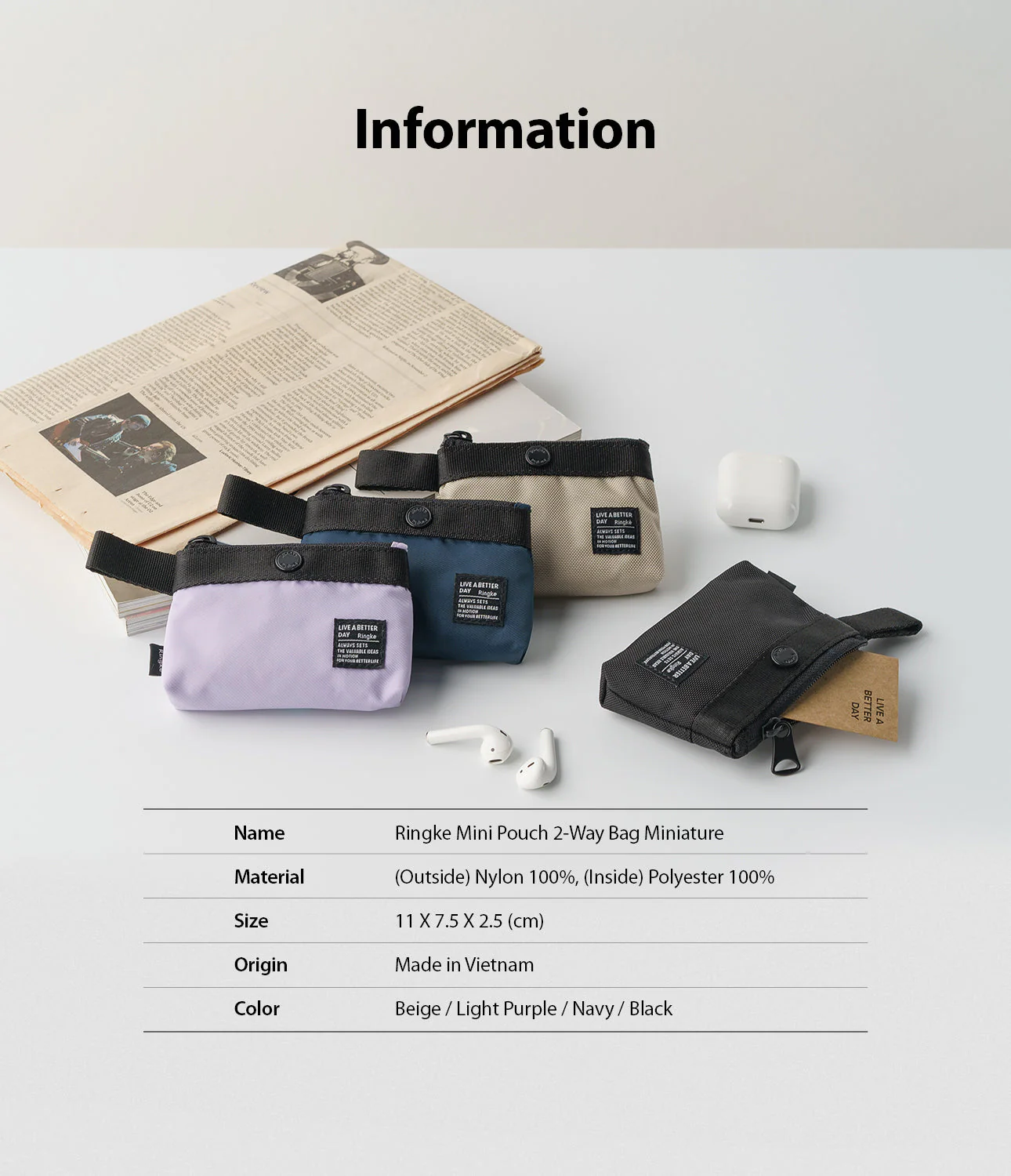 Mini Pouch | 2-Way Bag Miniature - Image 15