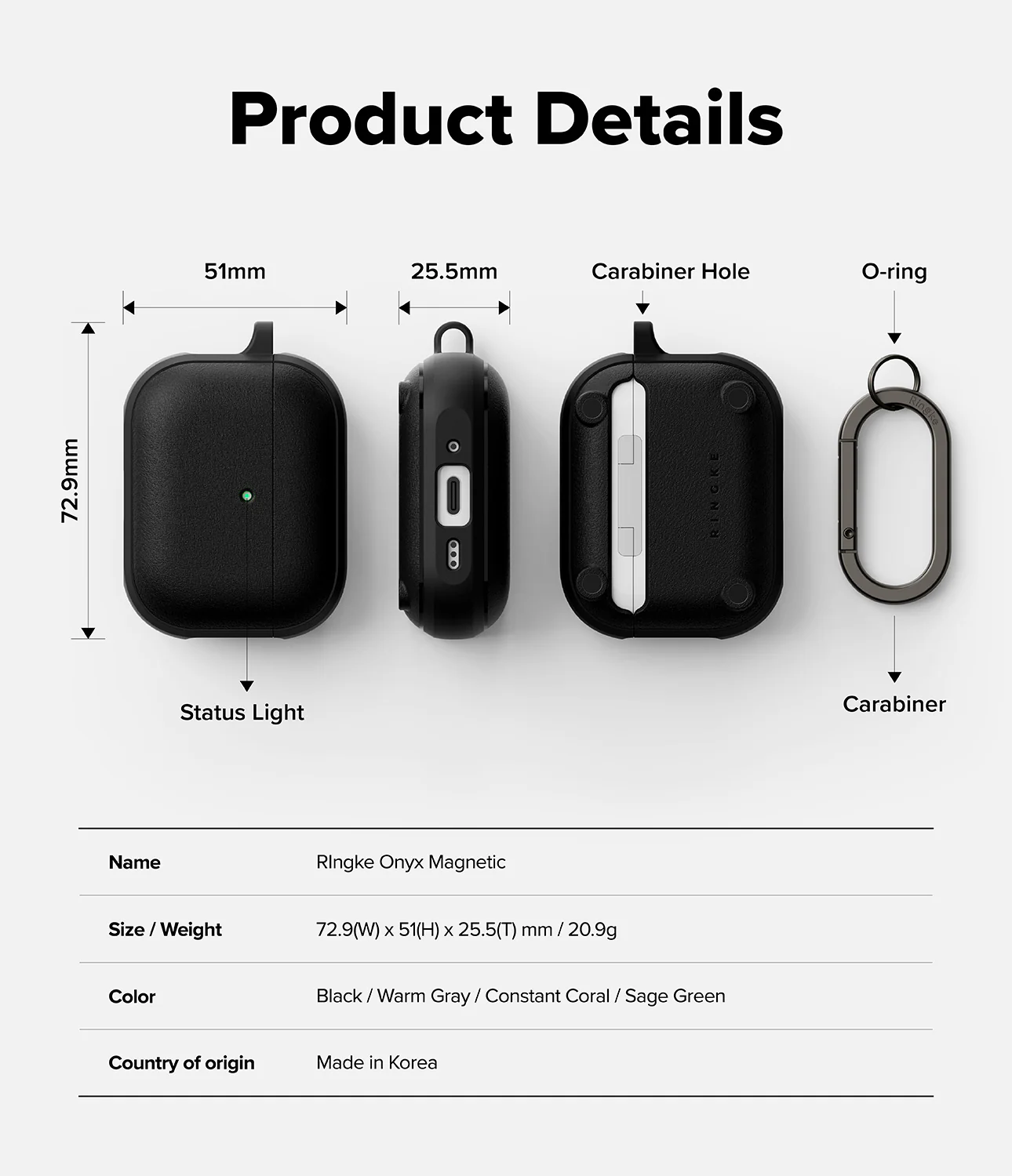 AirPods Pro 3 Case | Onyx Magnetic - Image 11