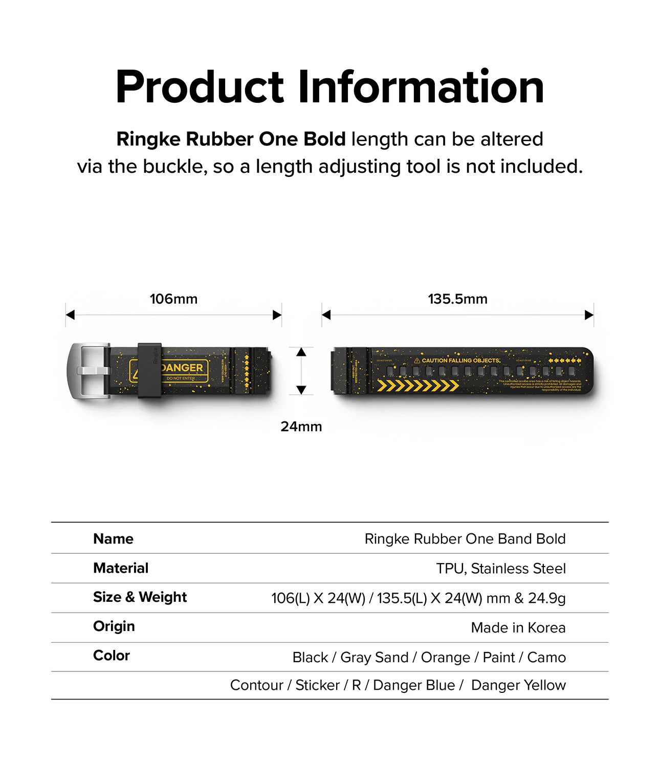 Watch Lug 20mm | Rubber One Bold Band - Design - Image 100