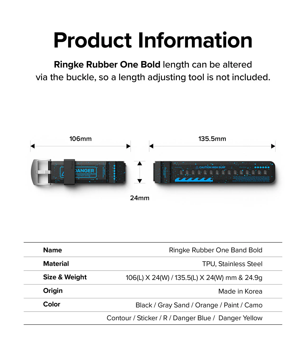 Watch Lug 20mm | Rubber One Bold Band - Design - Image 15
