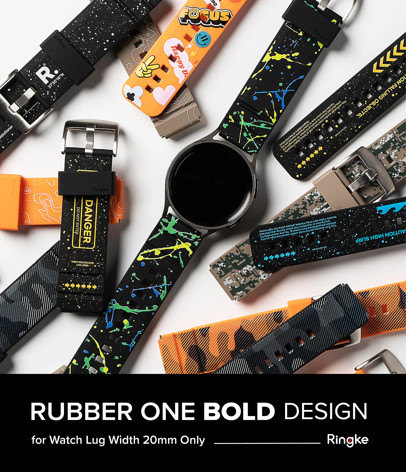 Watch Lug 20mm | Rubber One Bold Band - Design - Image 21