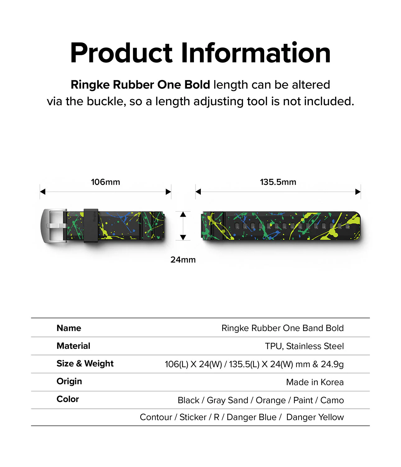 Watch Lug 20mm | Rubber One Bold Band - Design - Image 66