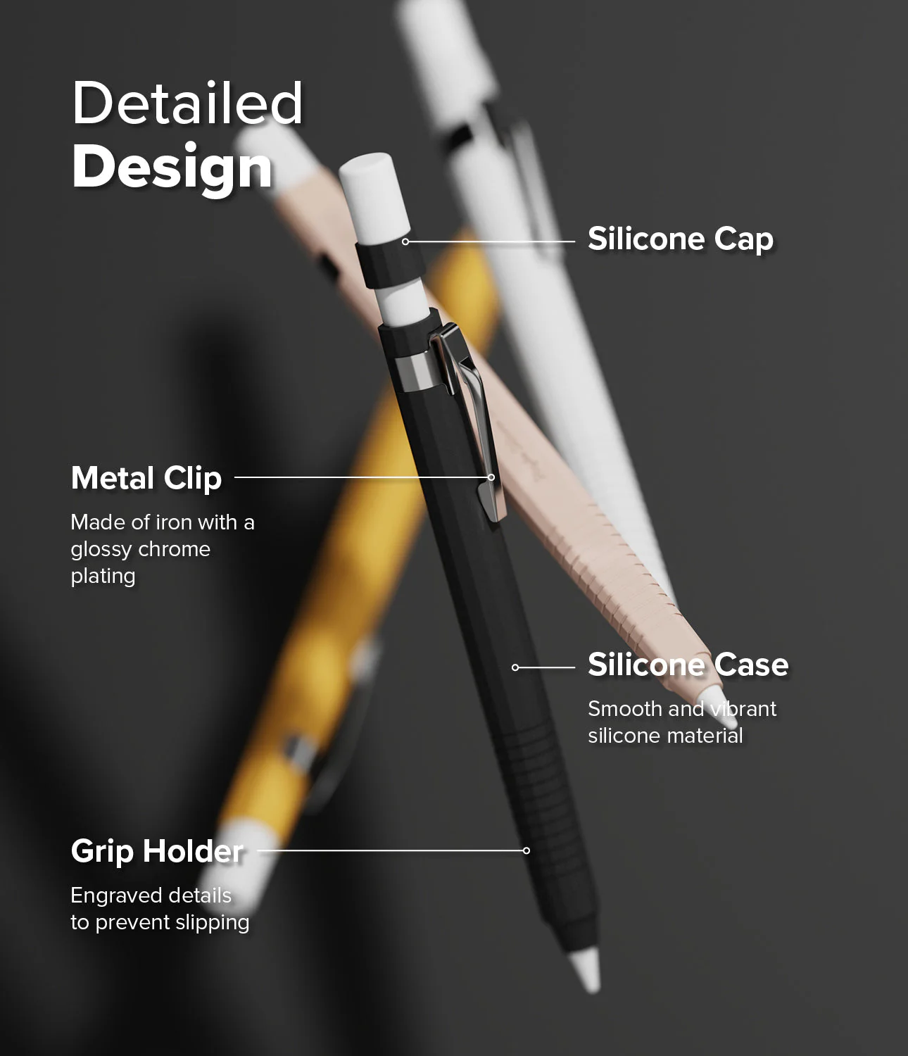 Apple Pencil Pro / 2nd Generation Case | Silicone Drafting Pencil Case - Image 11