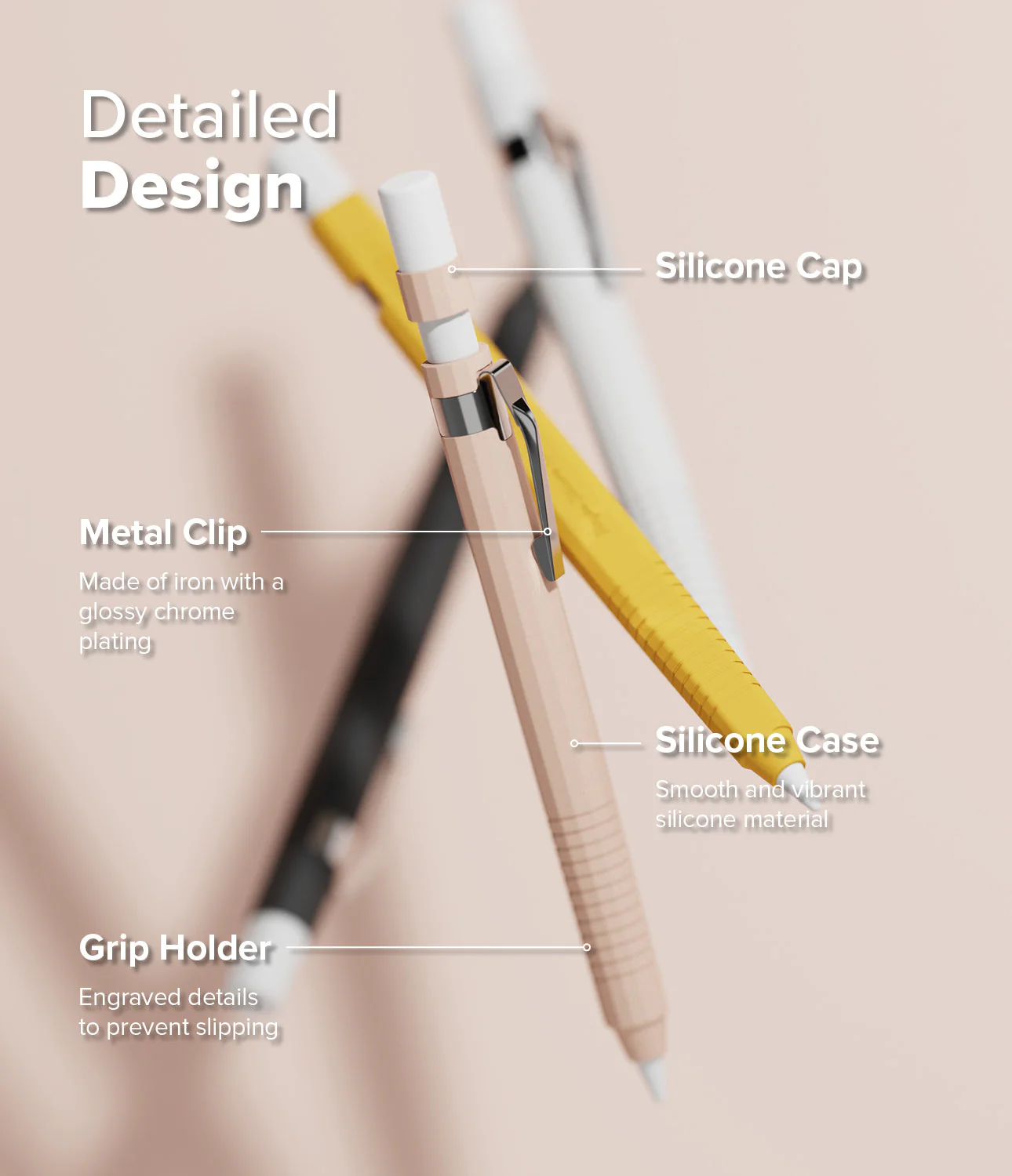 Apple Pencil Pro / 2nd Generation Case | Silicone Drafting Pencil Case - Image 24