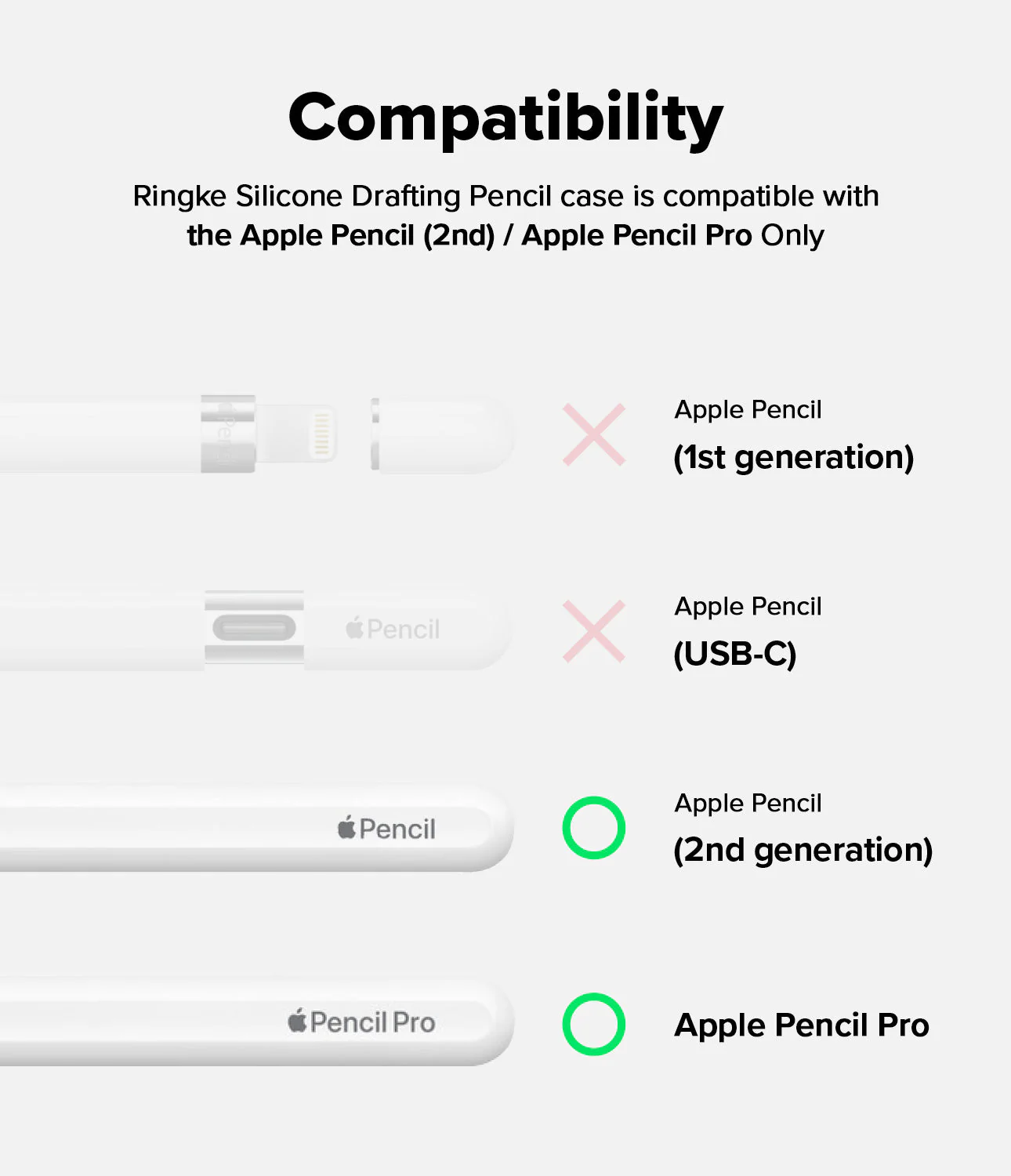 Apple Pencil Pro / 2nd Generation Case | Silicone Drafting Pencil Case - Image 5