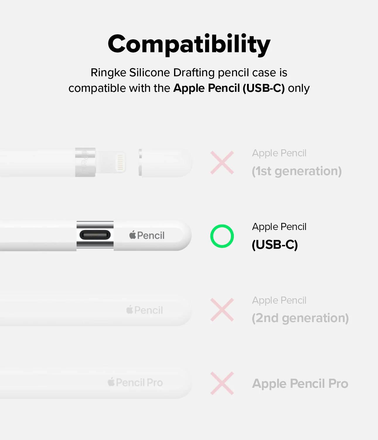 Apple Pencil USB-C Case | Silicone Drafting Pencil Case - Image 32
