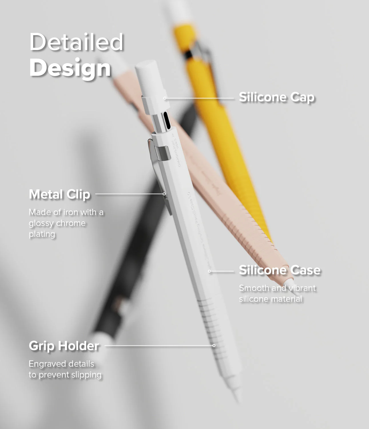 Apple Pencil USB-C Case | Silicone Drafting Pencil Case - Image 38