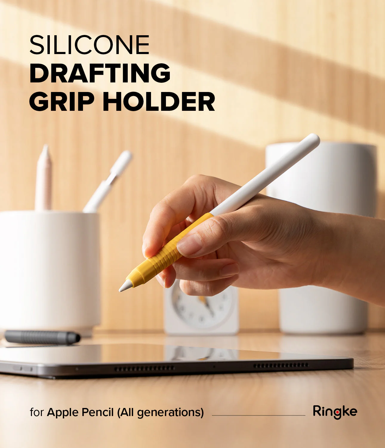 Apple Pencil Case | Silicone Drafting Grip Holder - Image 5