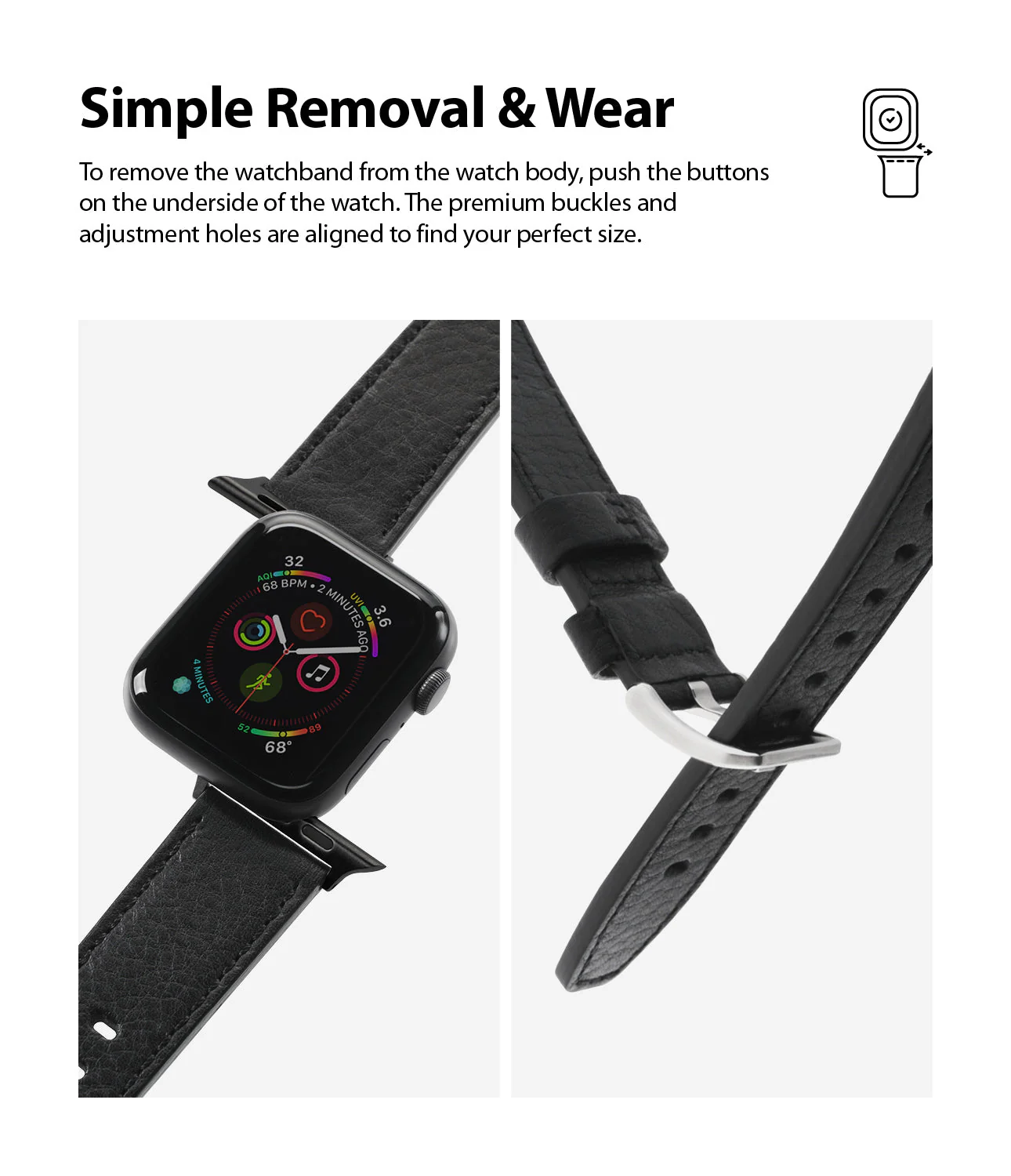 Apple Watch 49·46·45·44·42 mm | Leather One Classic Band - Image 18