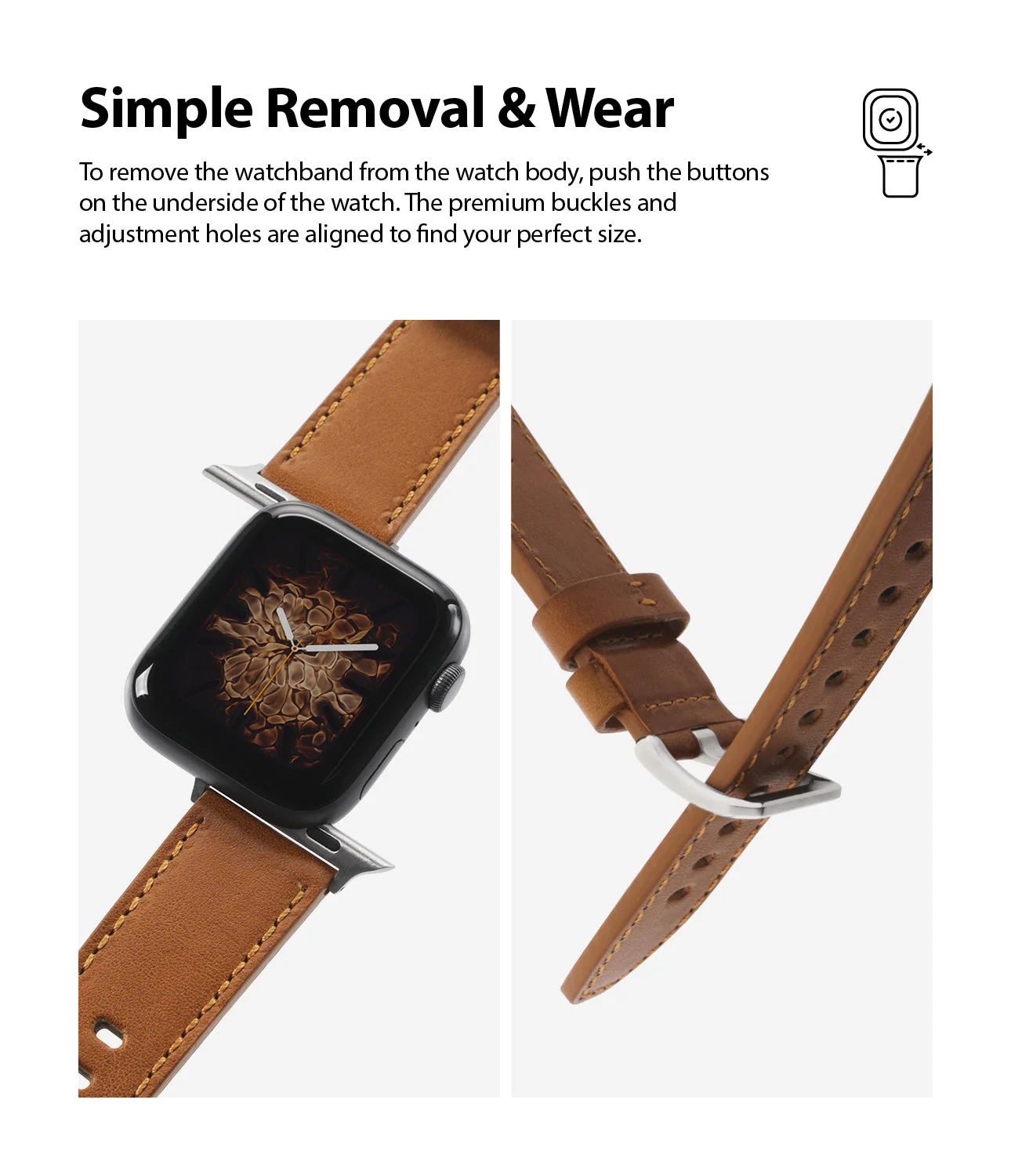 Apple Watch 49·46·45·44·42 mm | Leather One Classic Band - Image 7