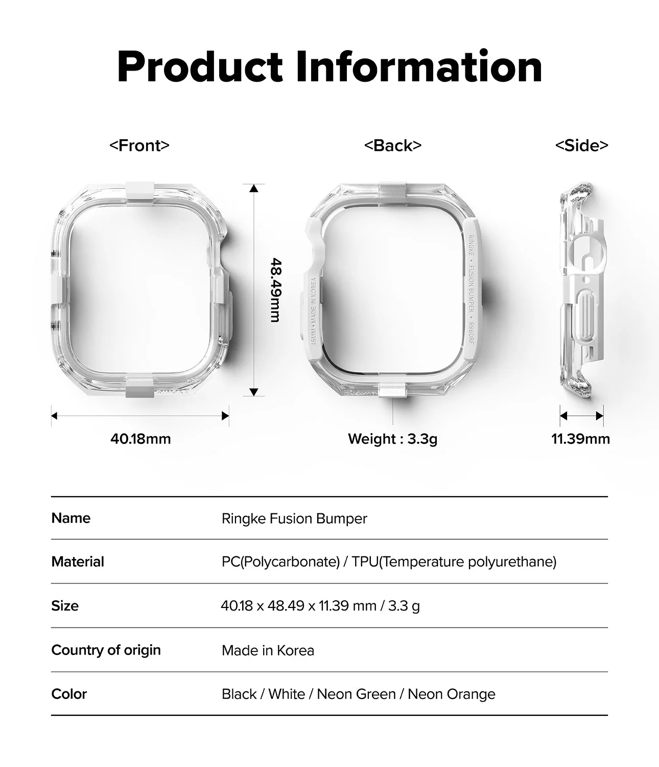 Apple Watch 11 / 10 (42mm) Case | Fusion Bumper - Image 13