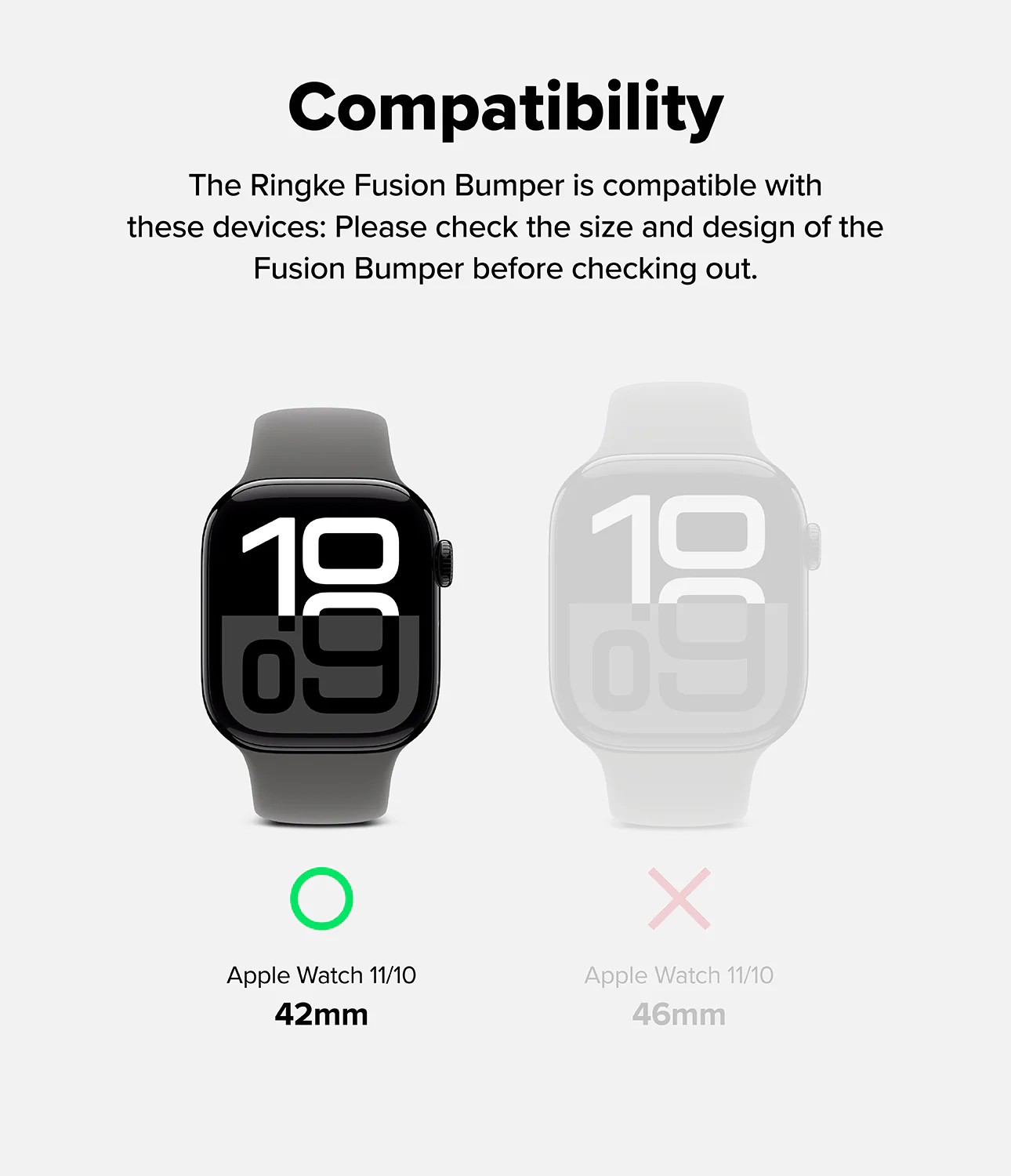 Apple Watch 11 / 10 (42mm) Case | Fusion Bumper - Image 3
