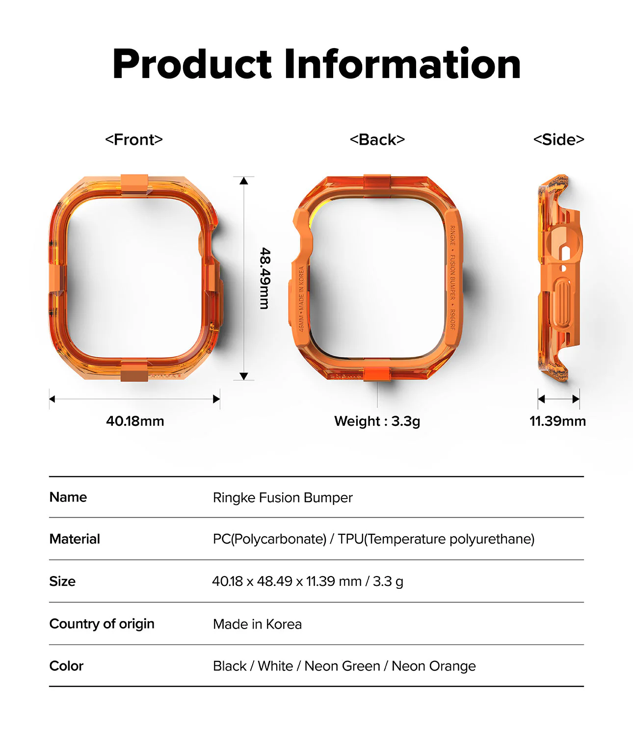 Apple Watch 11 / 10 (42mm) Case | Fusion Bumper - Image 55
