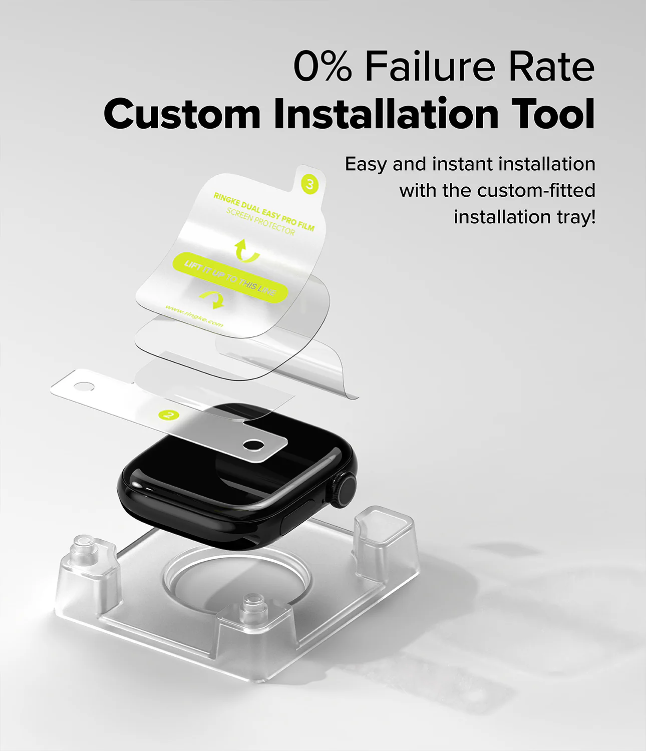 Apple Watch 11 / 10 (42mm) Screen Protector | Dual Easy Film Pro - Image 4
