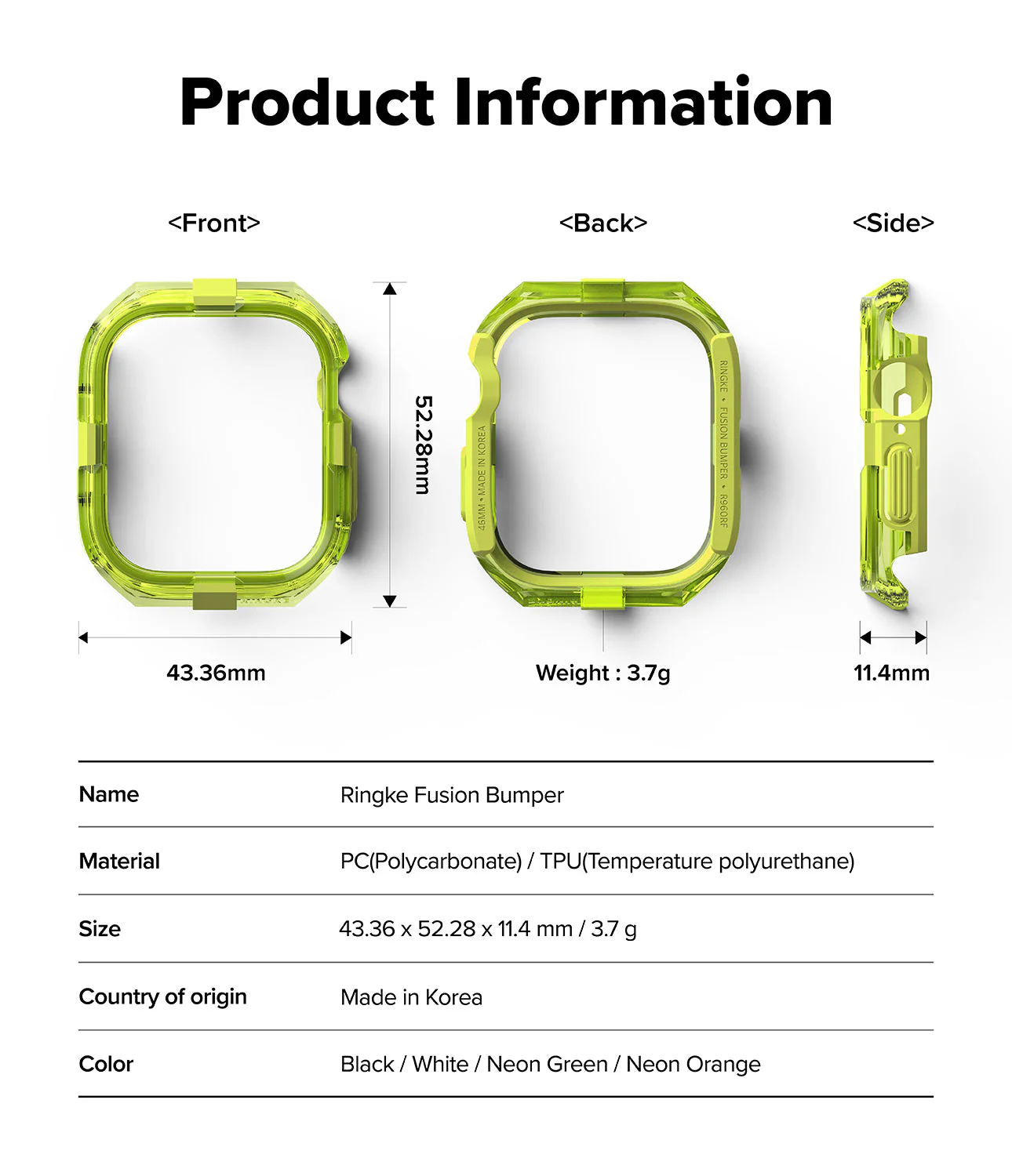 Apple Watch 11 / 10 (46mm) Case | Fusion Bumper - Image 41