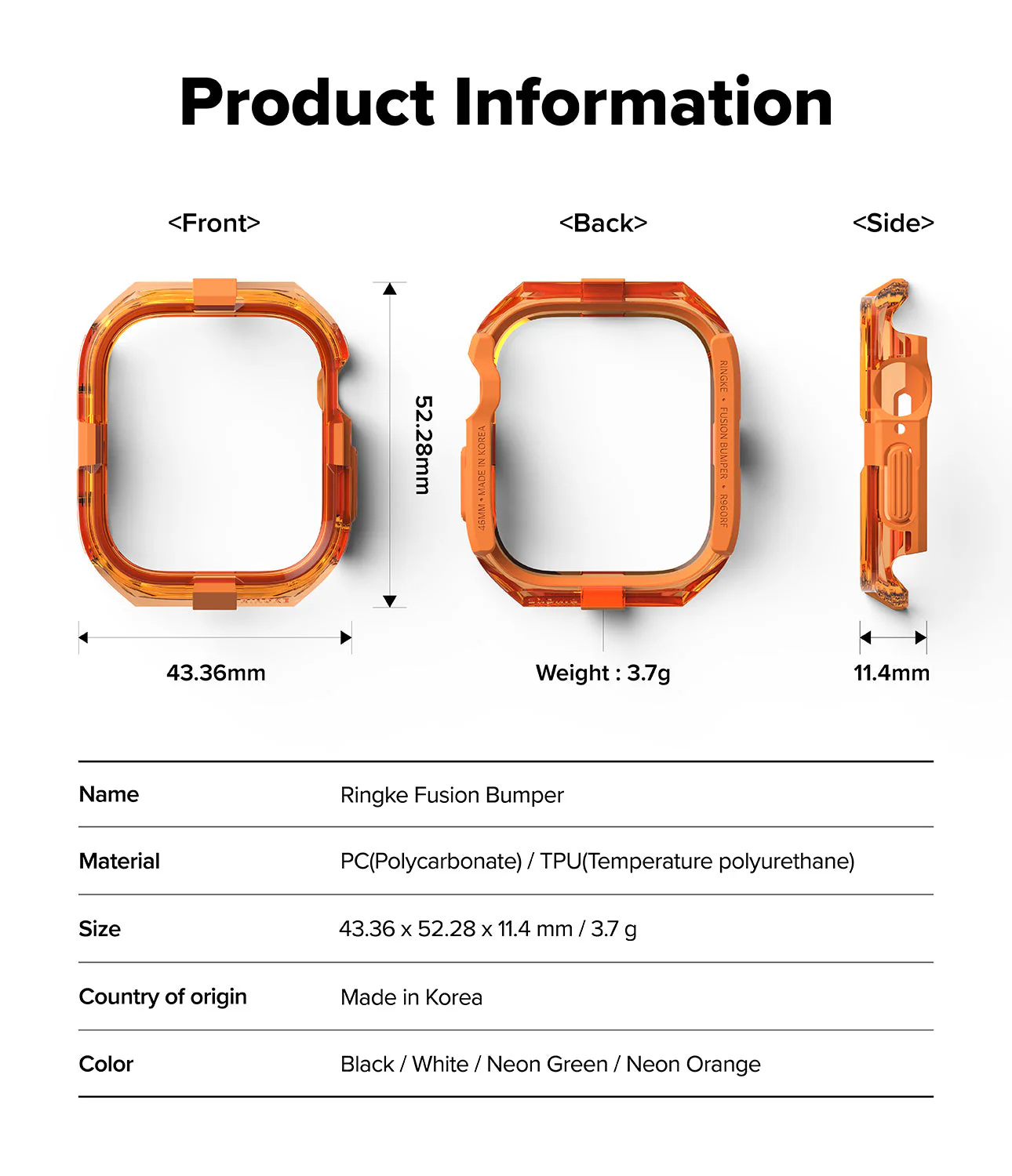 Apple Watch 11 / 10 (46mm) Case | Fusion Bumper - Image 55