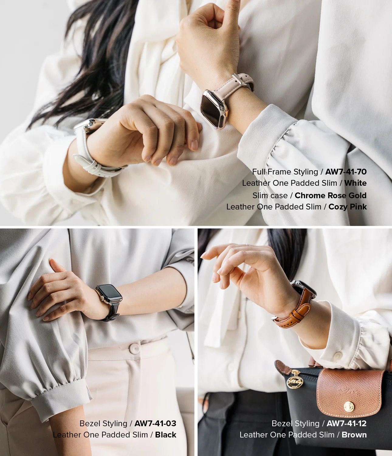 Apple Watch 42·41·40·38 mm | Leather One Padded Slim - Image 13