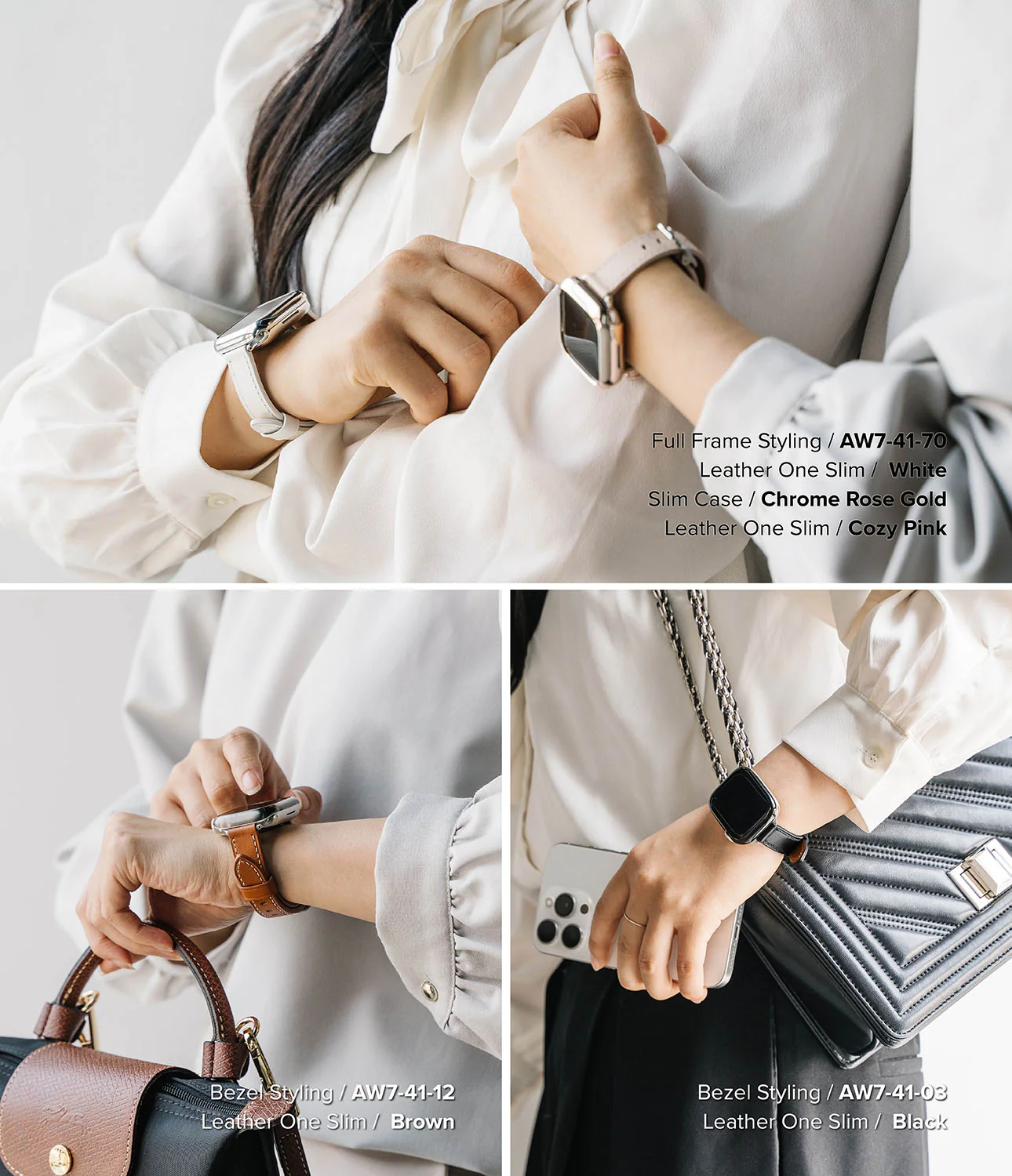 Apple Watch 42·41·40·38 mm | Leather One Slim Band - Image 27