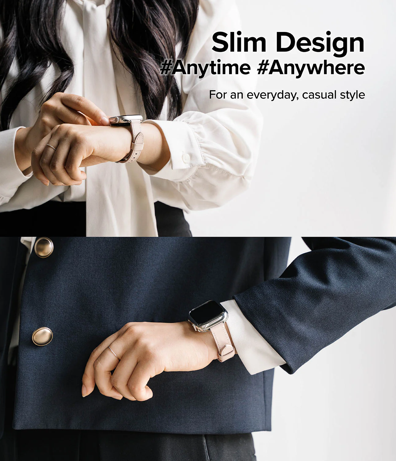 Apple Watch 42·41·40·38 mm | Leather One Slim Band - Image 36