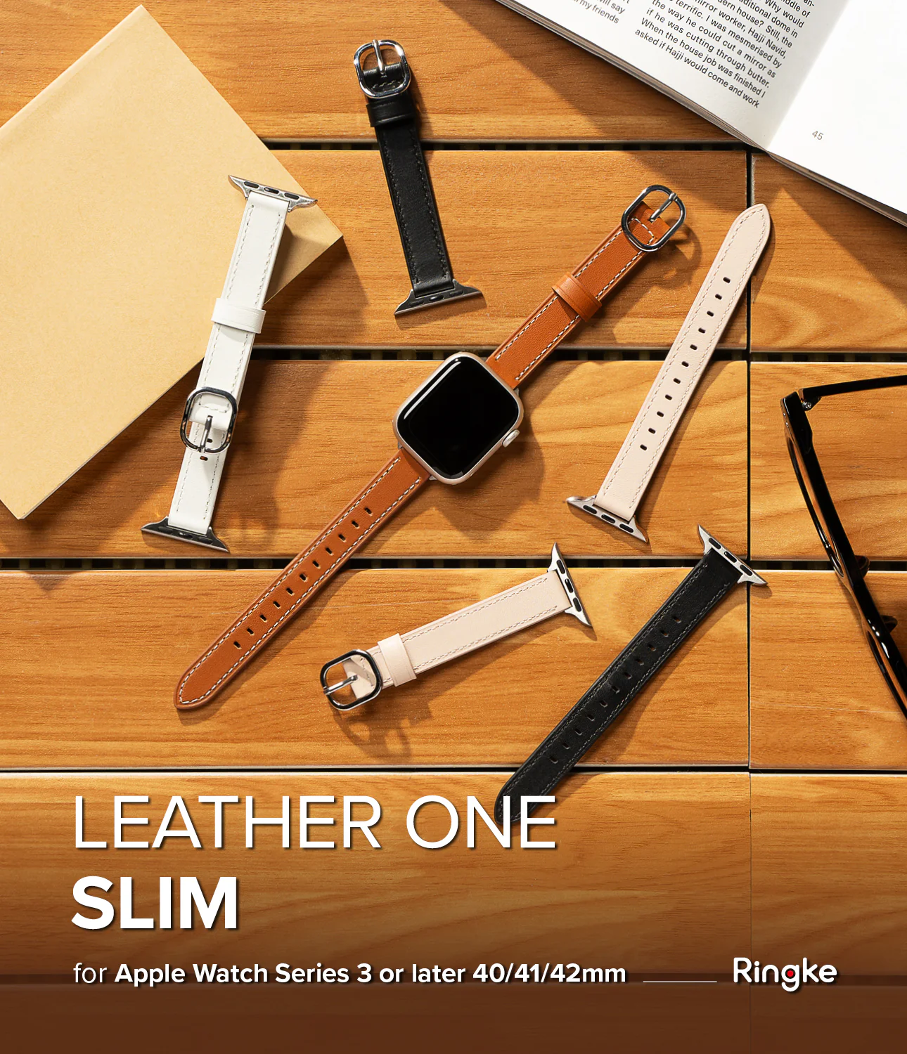 Apple Watch 42·41·40·38 mm | Leather One Slim Band - Image 4