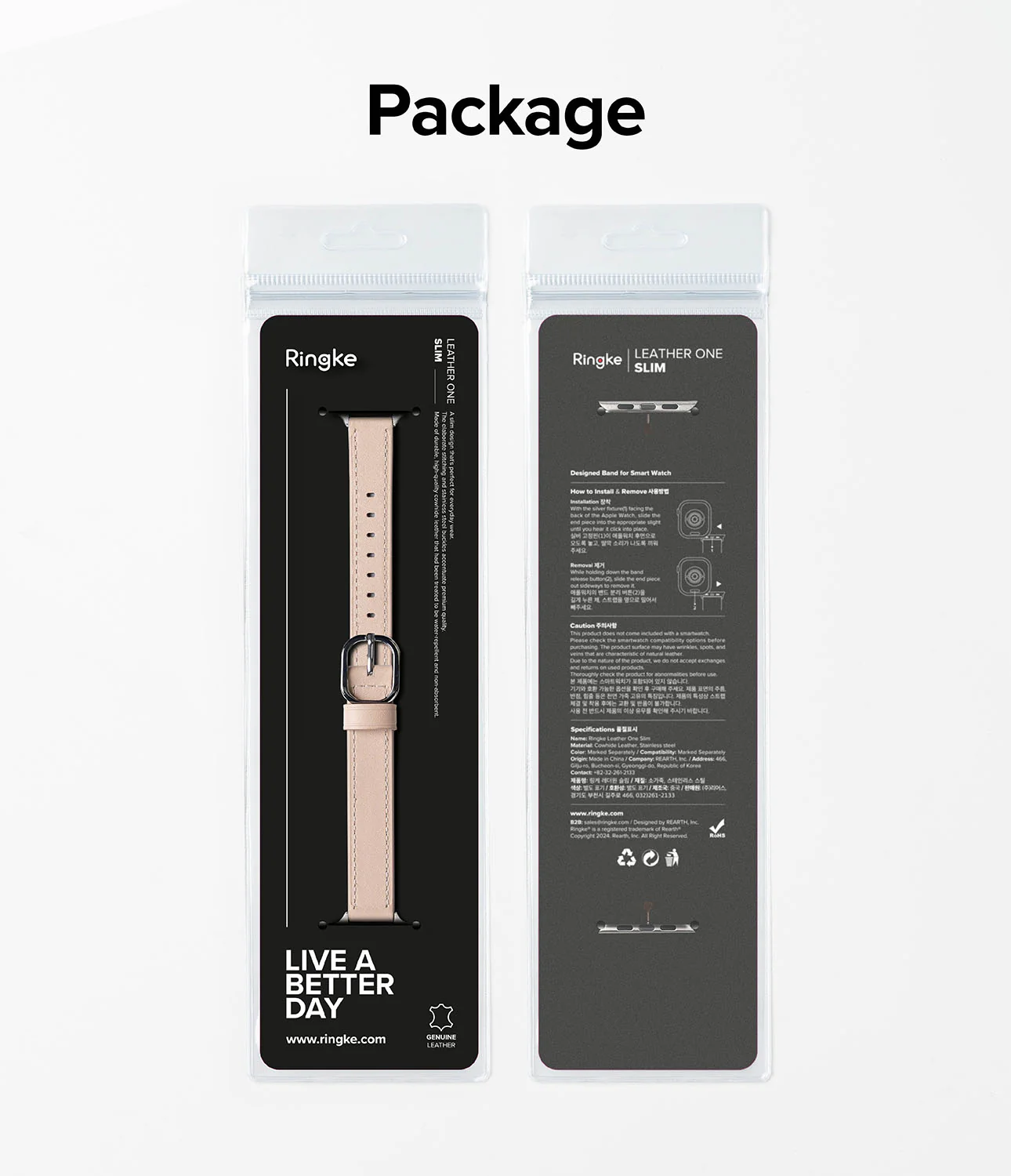 Apple Watch 42·41·40·38 mm | Leather One Slim Band - Image 47