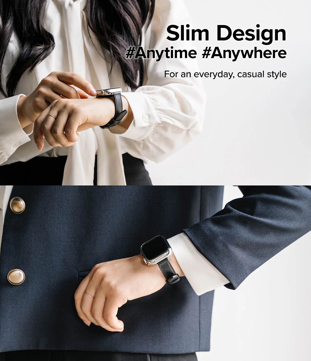 Apple Watch 42·41·40·38 mm | Leather One Slim Band - Image 6