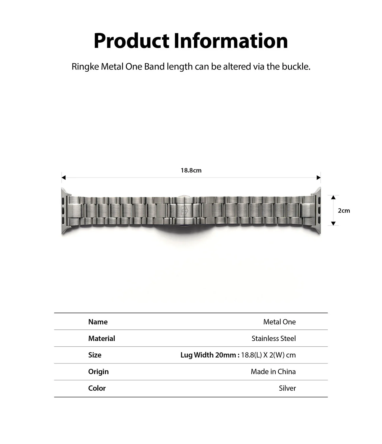 Apple Watch 42·41·40·38 mm | Metal One Band - Image 11