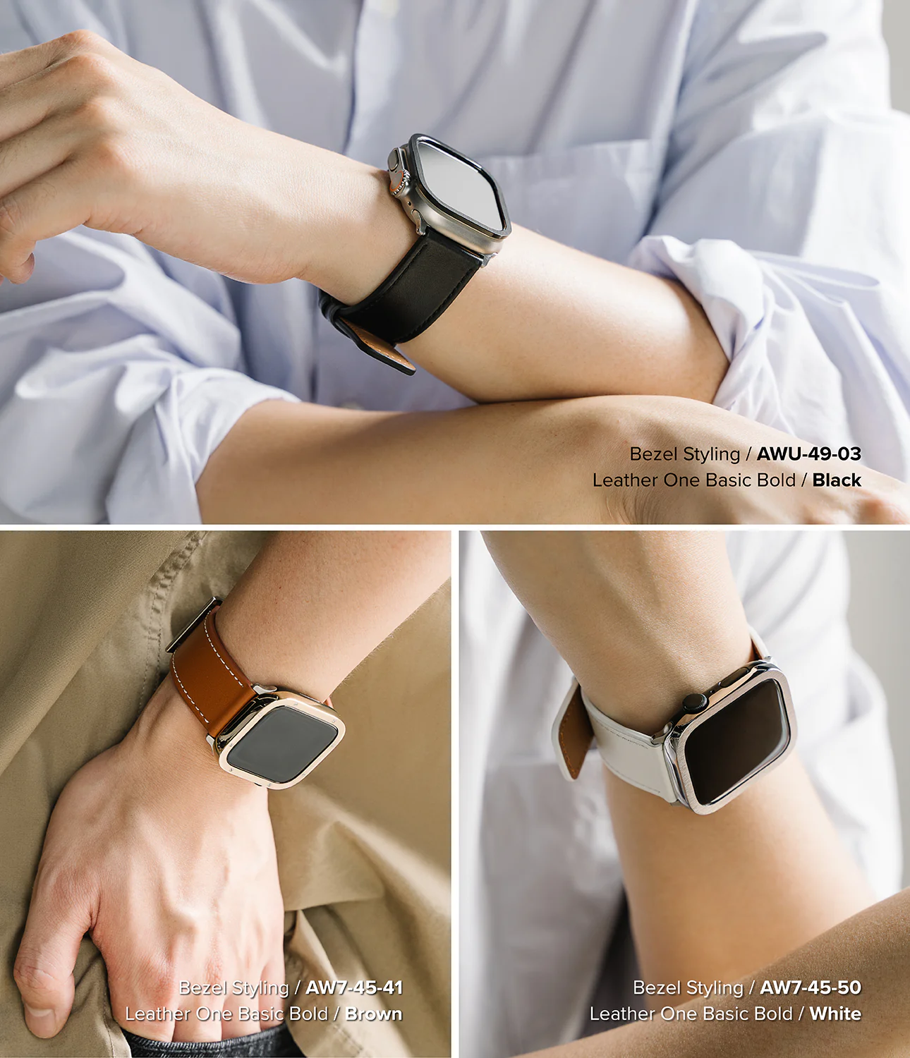 Apple Watch 49·46·45·44·42mm | Leather One Basic Bold - Image 42