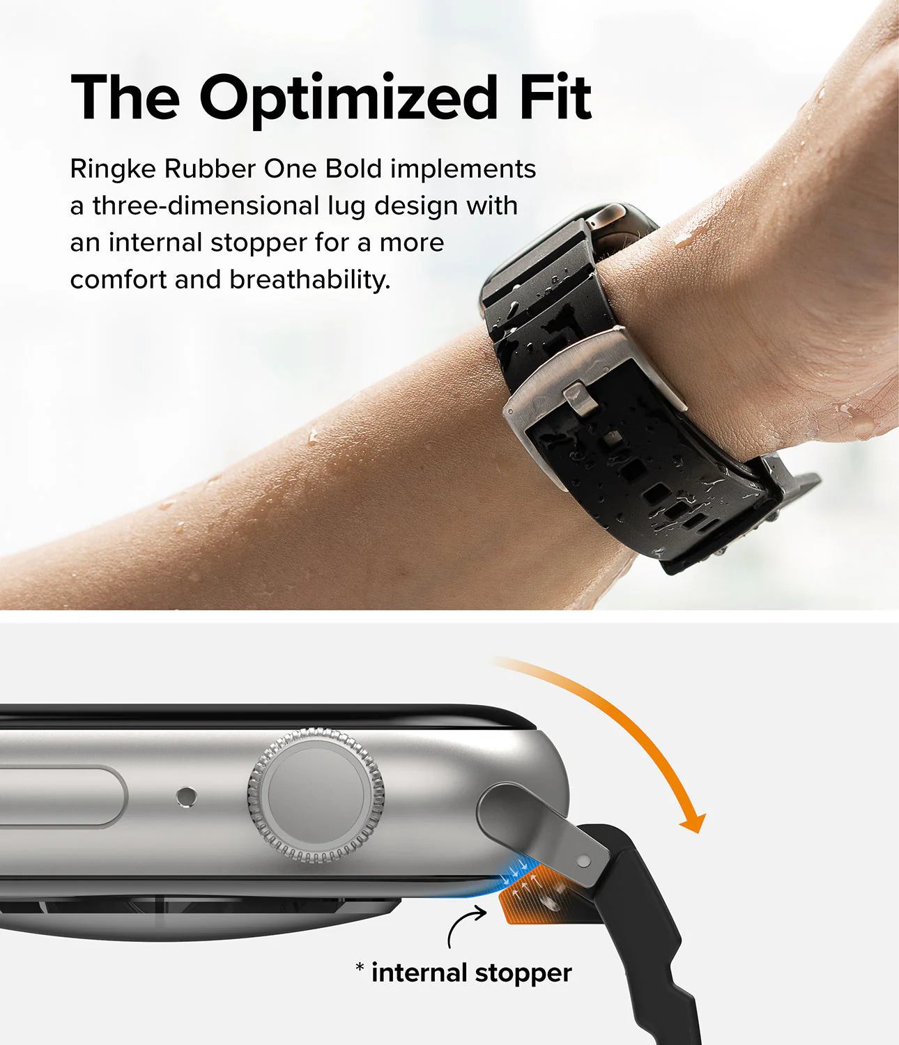 Apple Watch 49·46·45·44·42mm | Rubber One Bold Band - Image 9