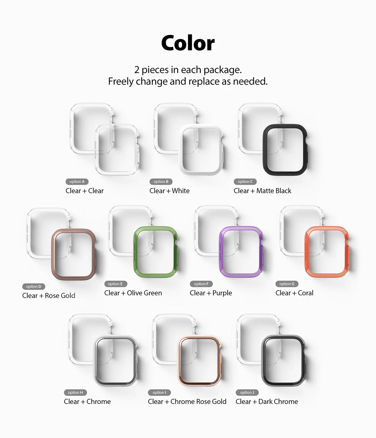 Apple Watch Series 6 / 5 / 4 / SE (40mm) Case | Slim (2 Pack) - Image 133