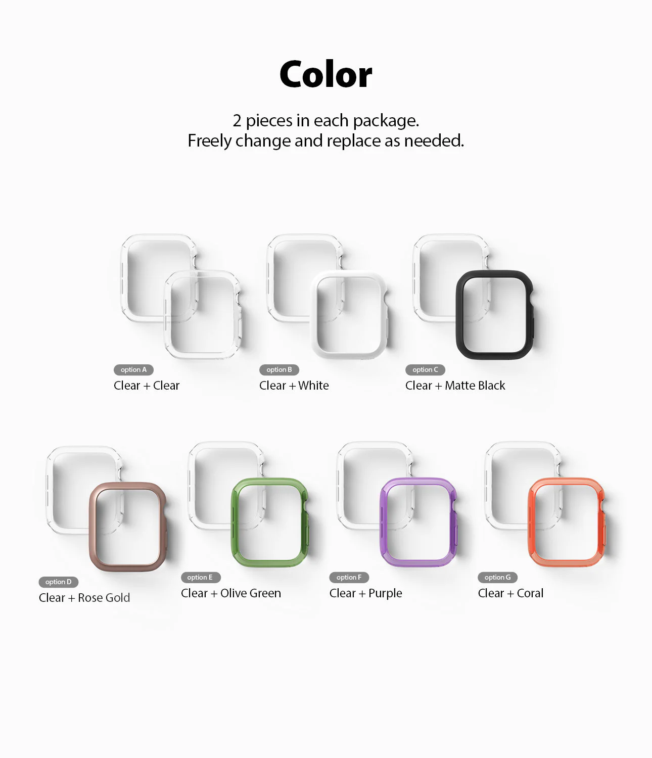 Apple Watch Series 6 / 5 / 4 / SE (40mm) Case | Slim (2 Pack) - Image 78