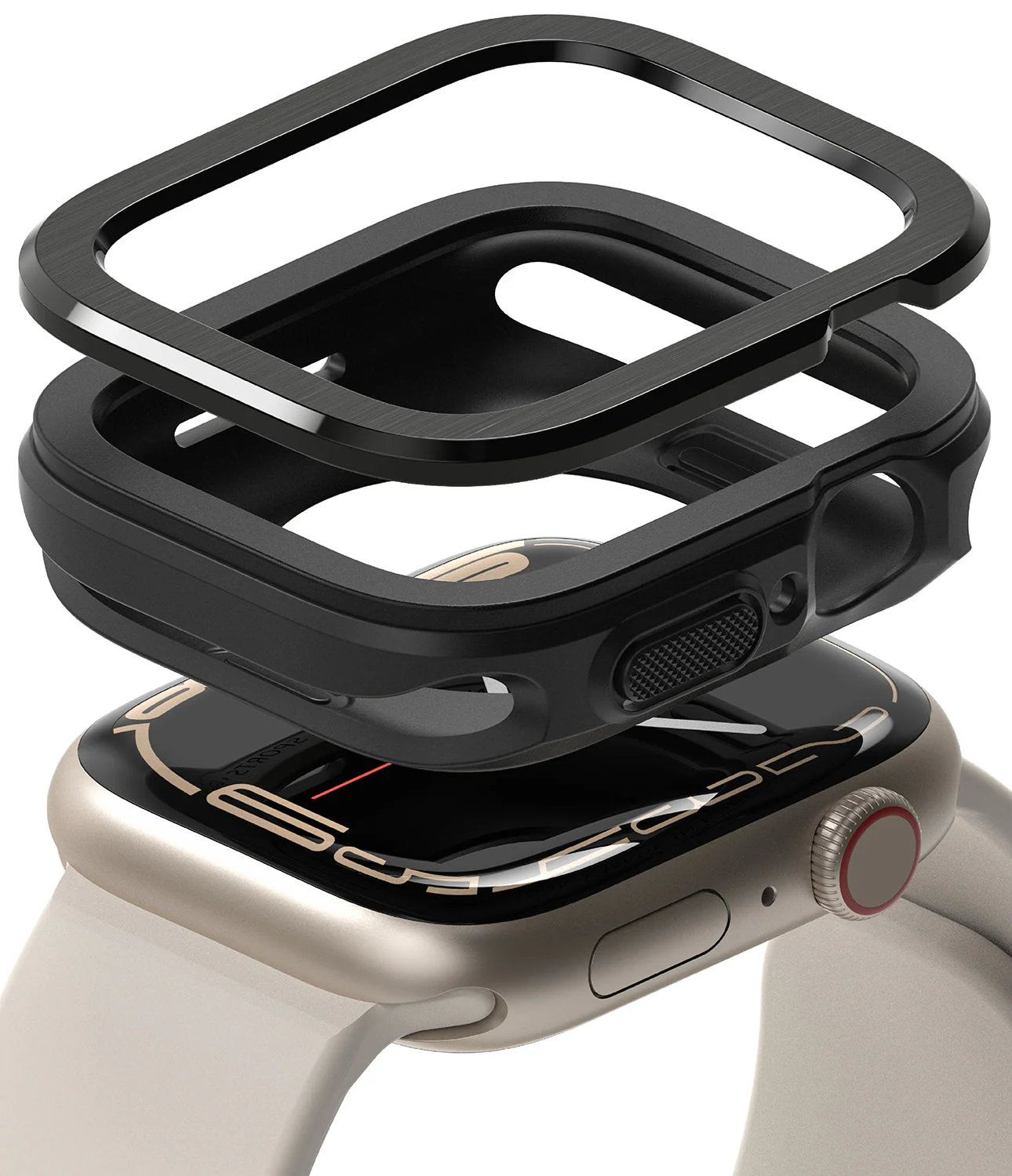 Apple Watch Series (41mm / 40mm) | Air Sports (Black) + Bezel Styling - Image 15