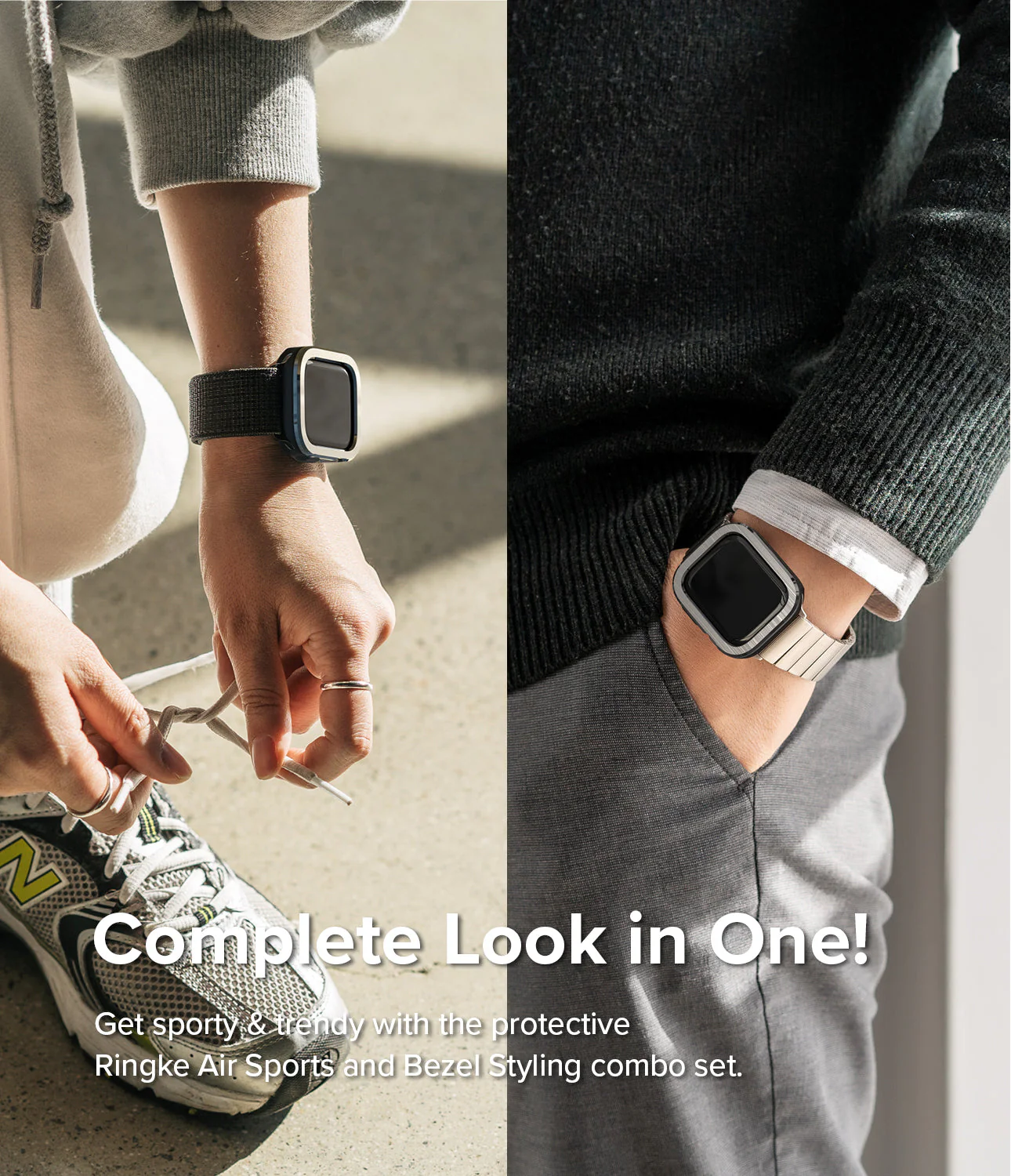 Apple Watch Series (41mm / 40mm) | Air Sports (Black) + Bezel Styling - Image 6