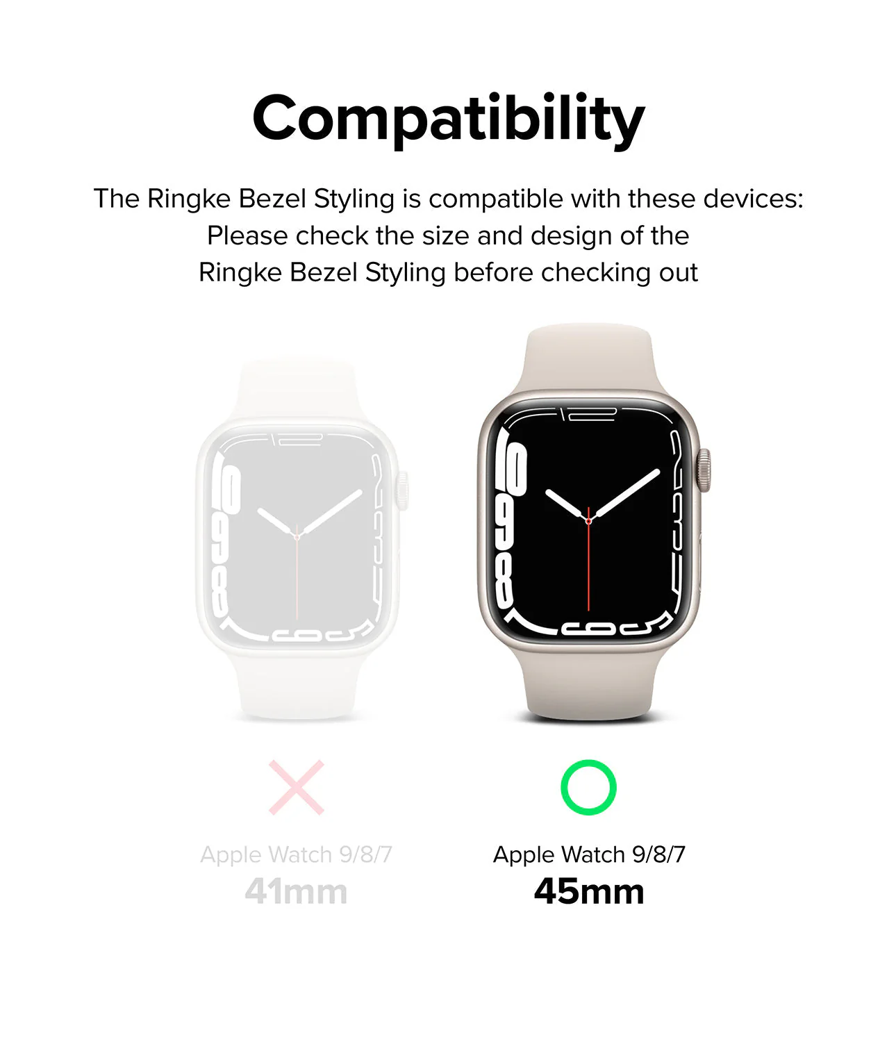Apple Watch 9 / 8 / 7 (45mm) | Premium Bezel Styling Hairline Bolts Design - Image 17