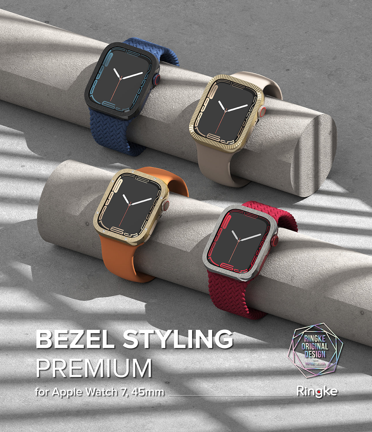 Apple Watch 9 / 8 / 7 (45mm) | Premium Bezel Styling Hairline - Image 16
