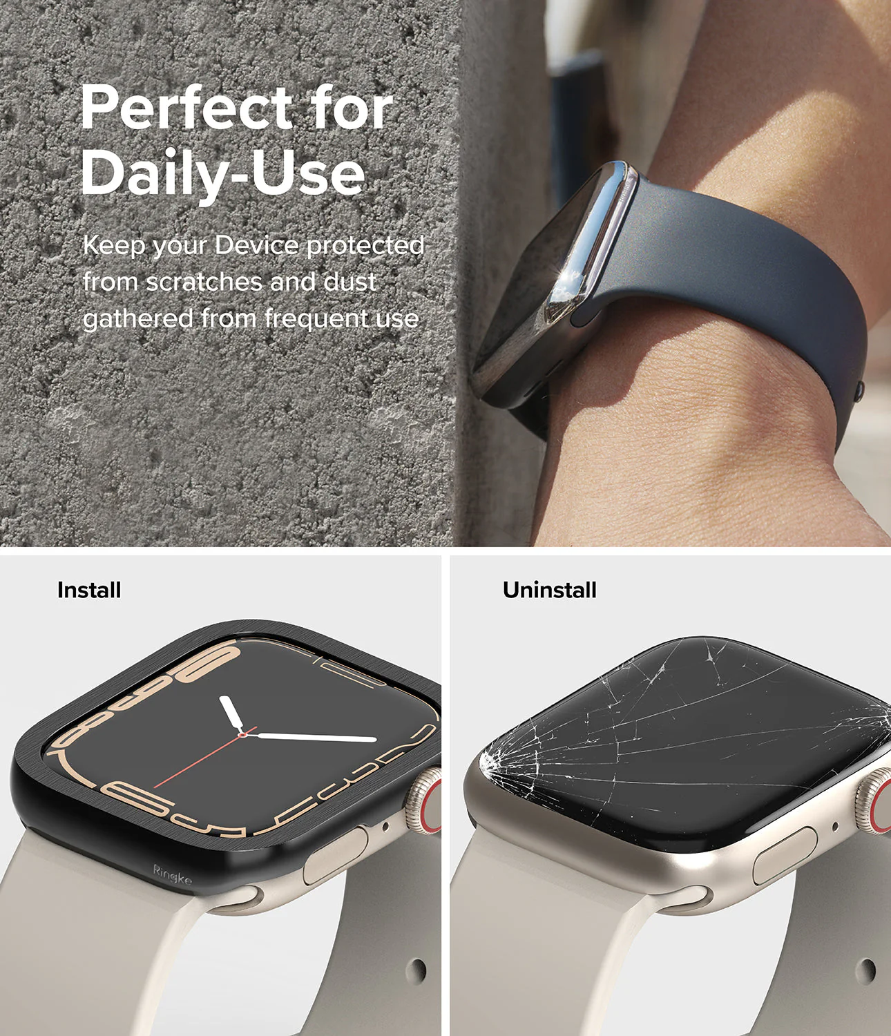 Apple Watch 9 / 8 / 7 (45mm) | Premium Bezel Styling Hairline - Image 21