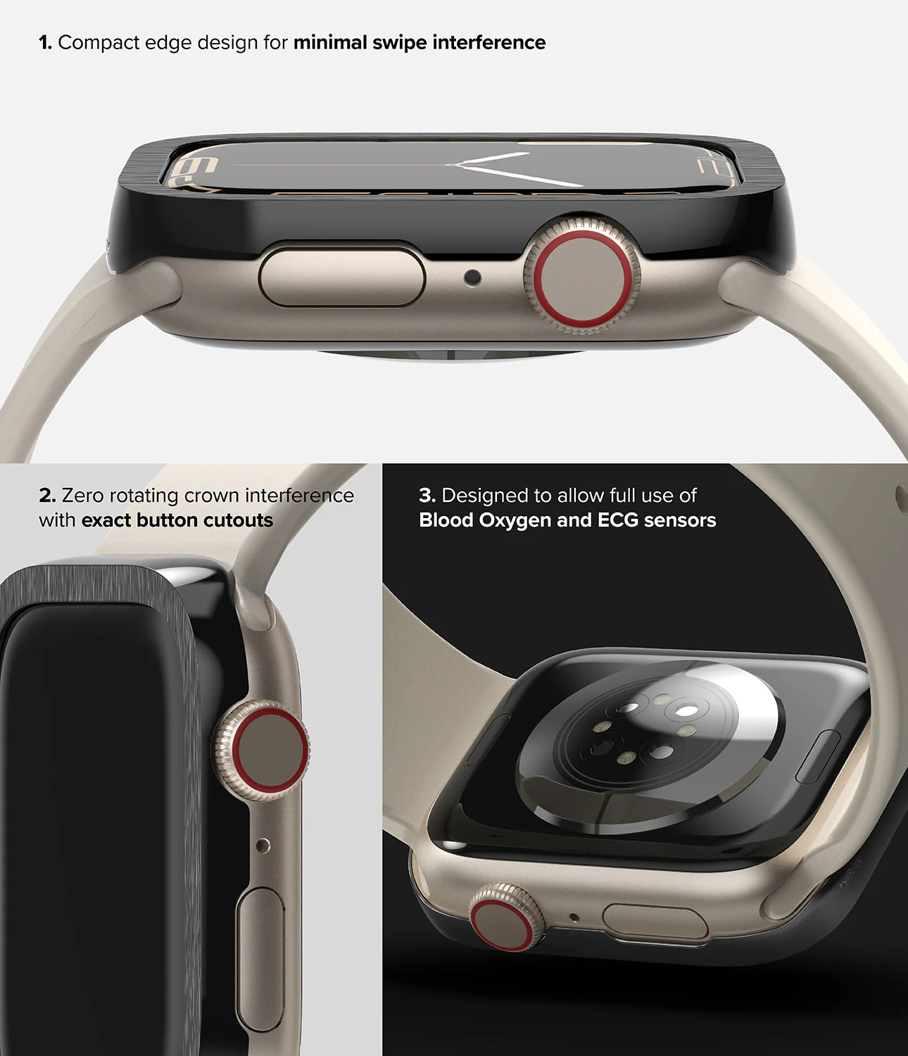 Apple Watch 9 / 8 / 7 (45mm) | Premium Bezel Styling Hairline - Image 23