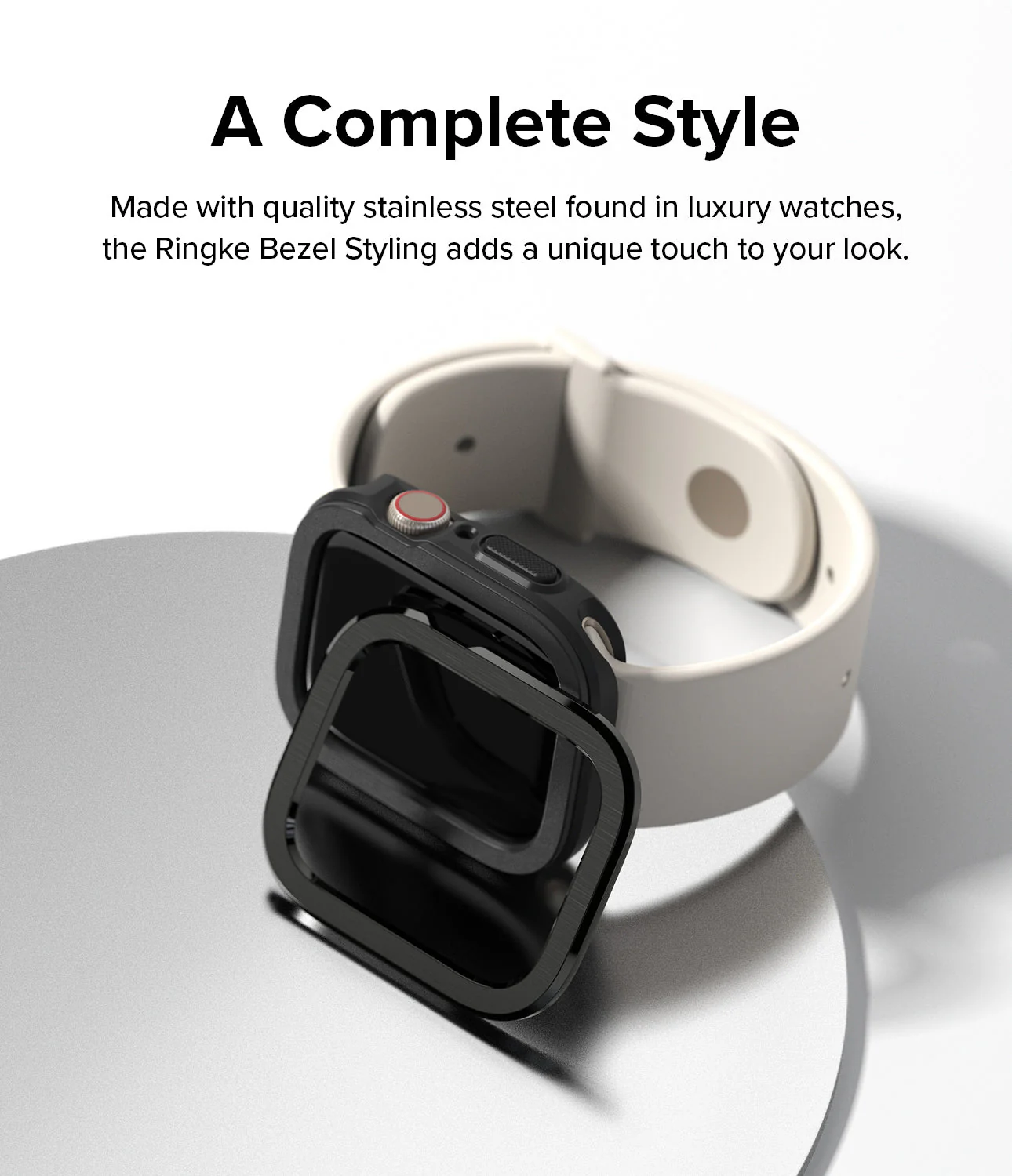 Apple Watch Series (45mm / 44mm) | Air Sports (Black) + Bezel Styling - Image 23