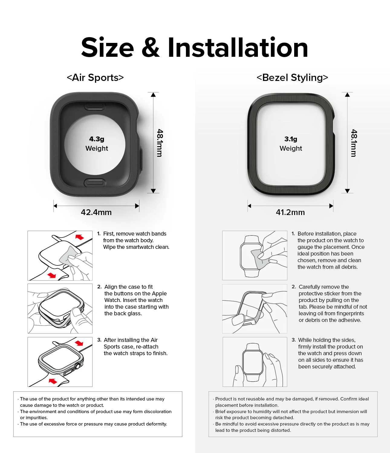Apple Watch Series (45mm / 44mm) | Air Sports (Black) + Bezel Styling - Image 27
