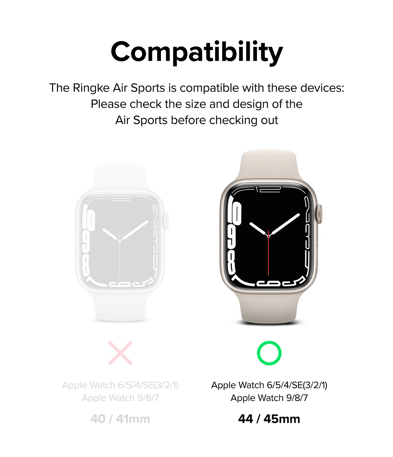 Apple Watch Series (45mm / 44mm) | Air Sports (Black) + Bezel Styling - Image 3