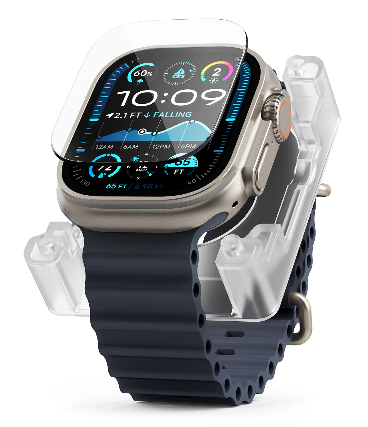 Apple Watch Ultra 3 / 2 / 1 Screen Protector | Easy Slide Tempered Glass