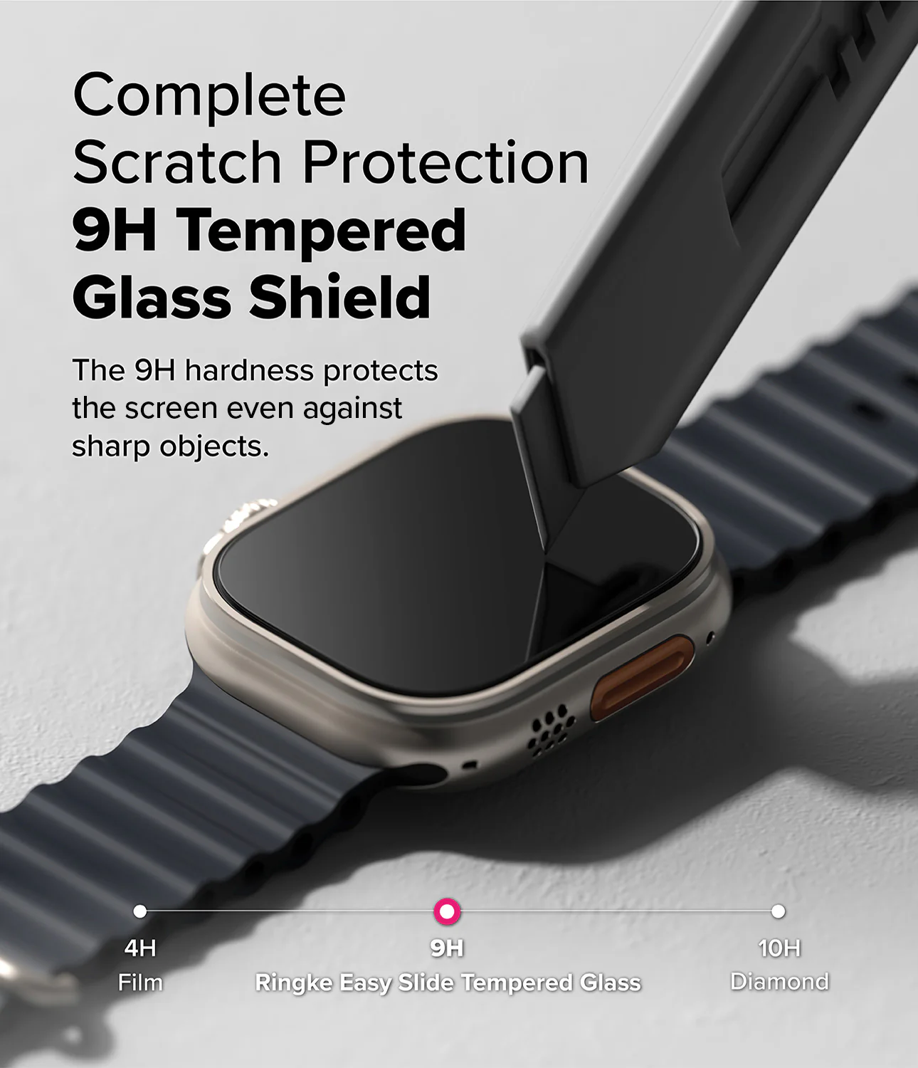 Apple Watch Ultra 3 / 2 / 1 Screen Protector | Easy Slide Tempered Glass - Image 6