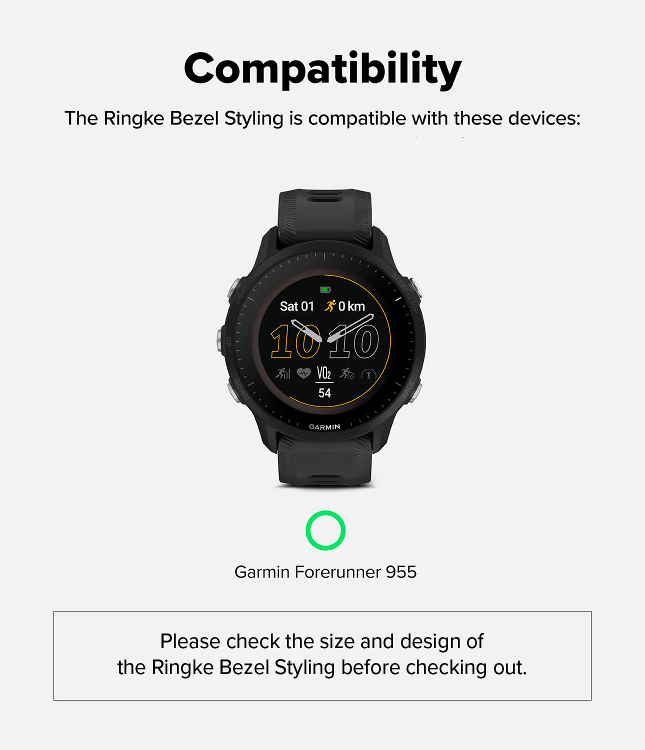 Forerunner 955 | Bezel Styling - Image 30
