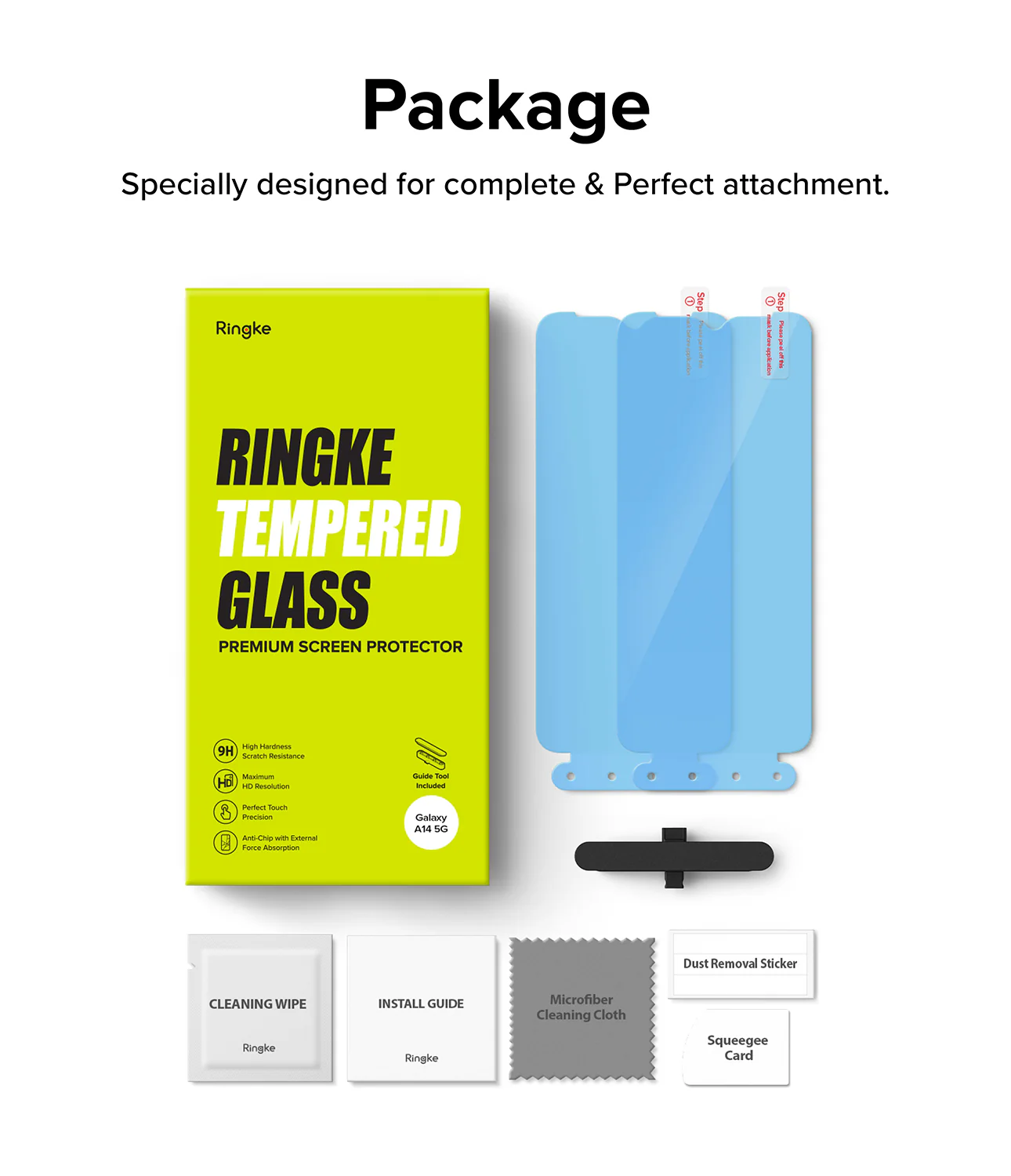 Galaxy A14 Screen Protector | Full Cover Glass - Image 16