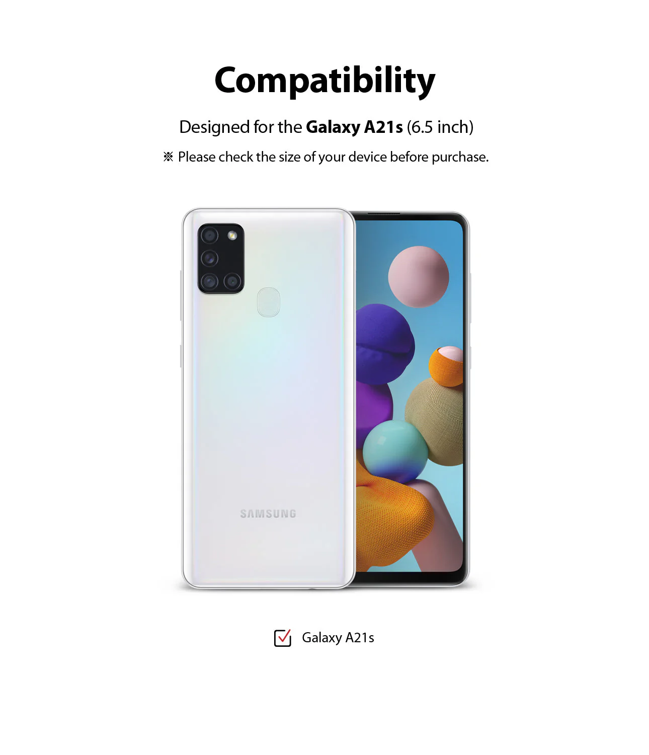 Galaxy A21s Screen Protector | Dual Easy Film - Image 3