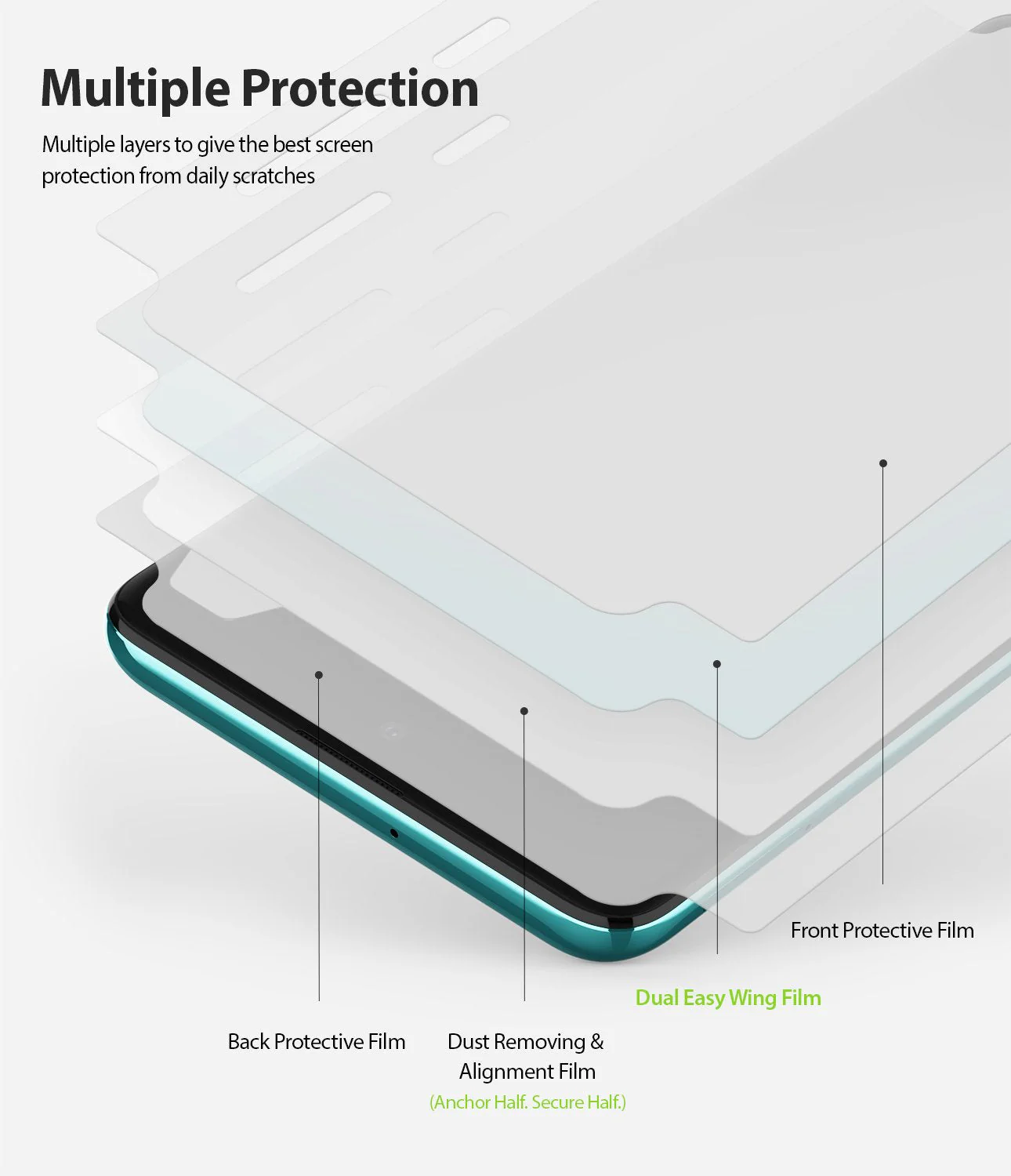 Galaxy A51 Screen Protector | Dual Easy Film Wing - Image 4