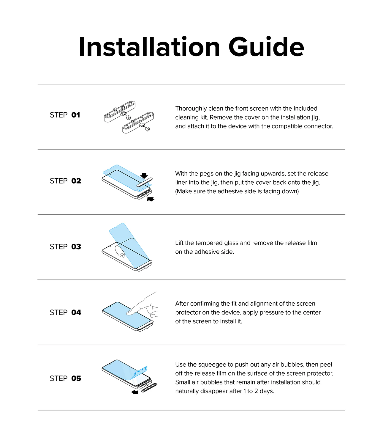 Galaxy A54 Screen Protector | Full Cover Glass - Image 15