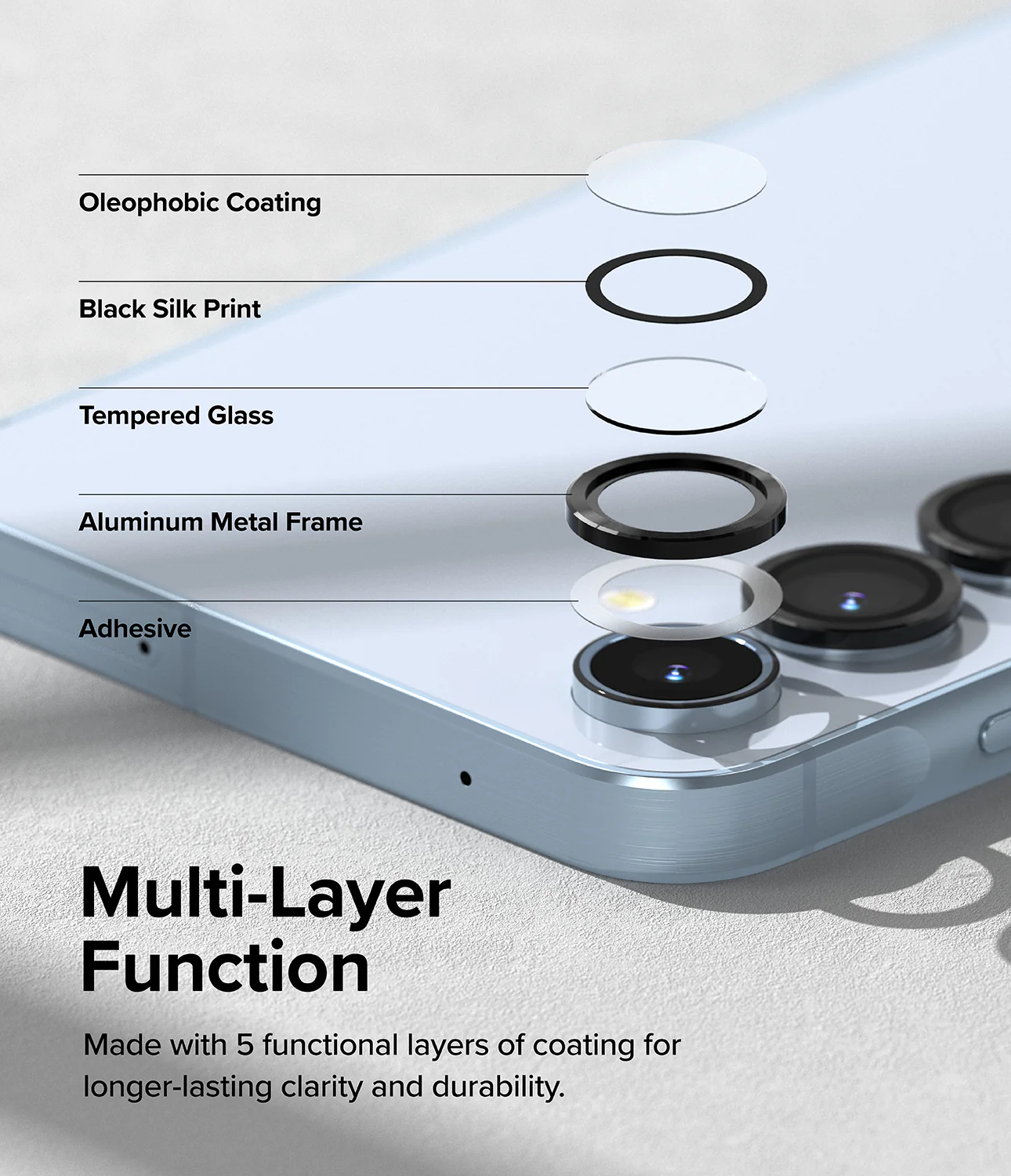 Galaxy A55 / A35 | Camera Lens Frame Glass - Image 5