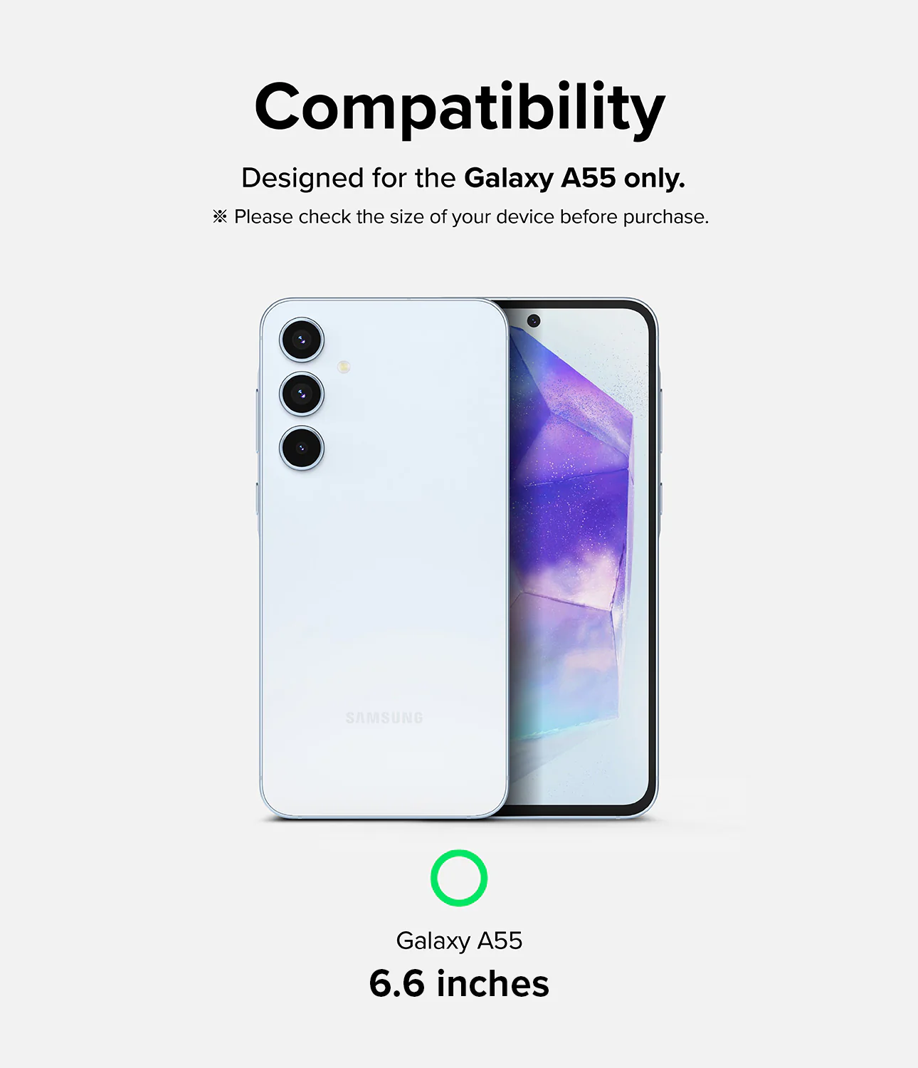 Galaxy A55 Screen Protector | Easy Slide Tempered Glass - Image 3