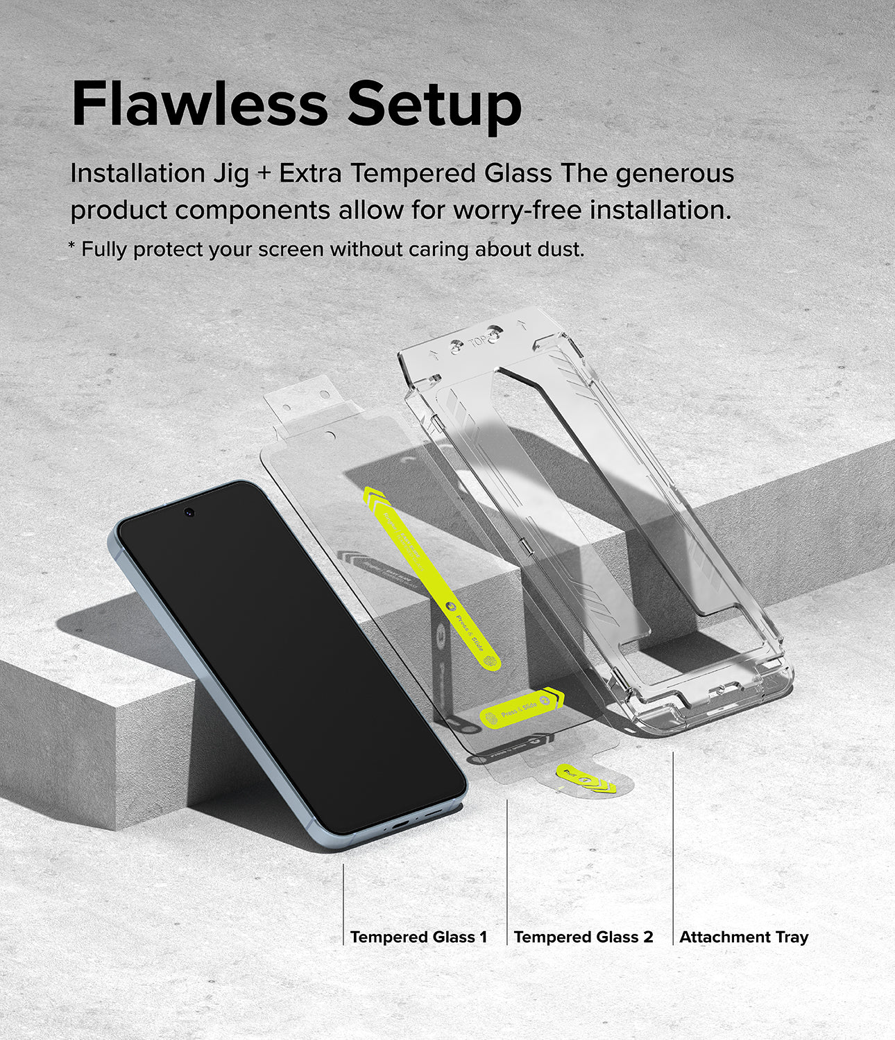 Galaxy A55 Screen Protector | Easy Slide Tempered Glass - Image 5